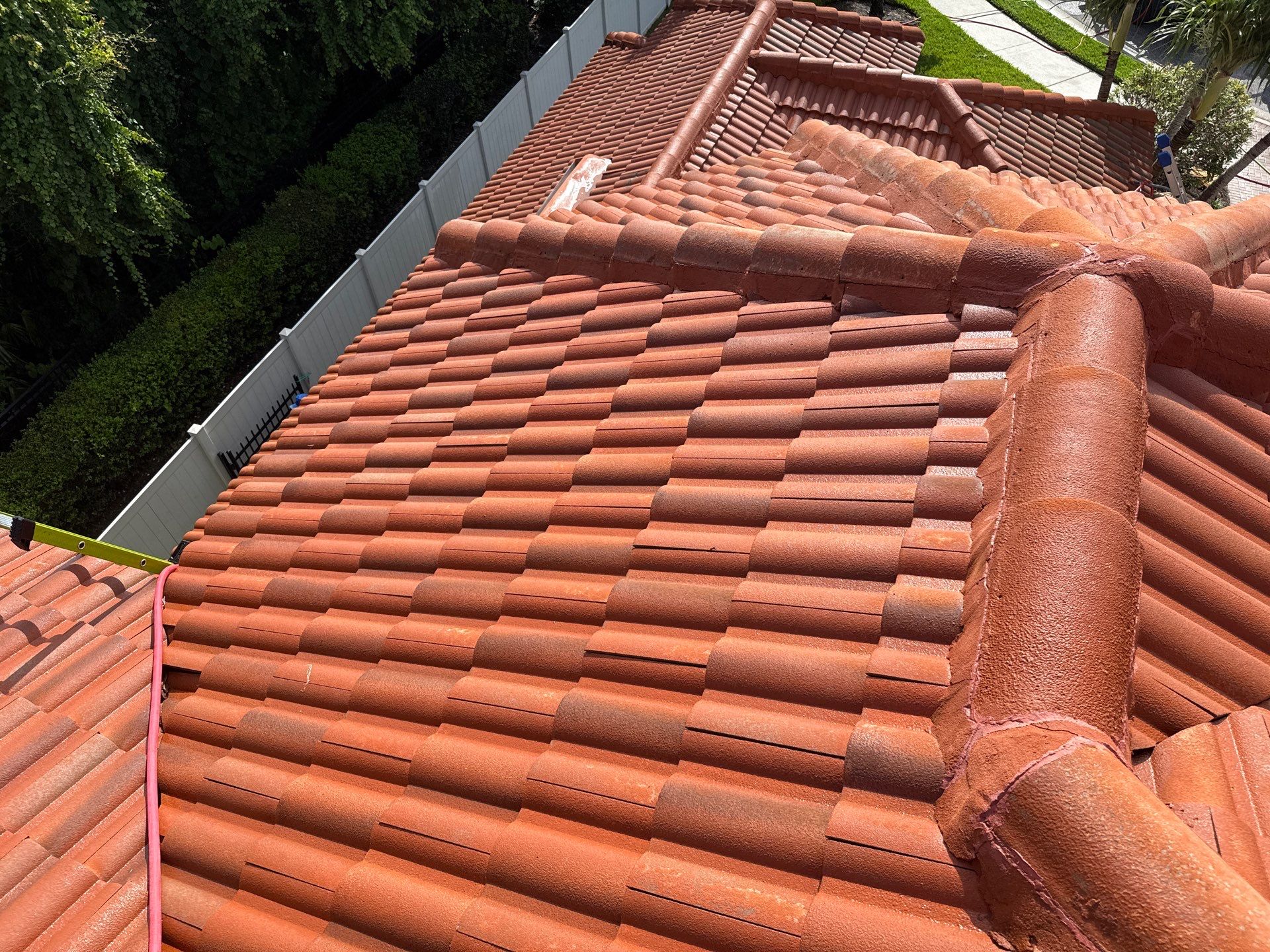 Soft Wash Tile Roof Cleaning in Sonoma Community, Sarasota, FL by Sunshine AquaWash