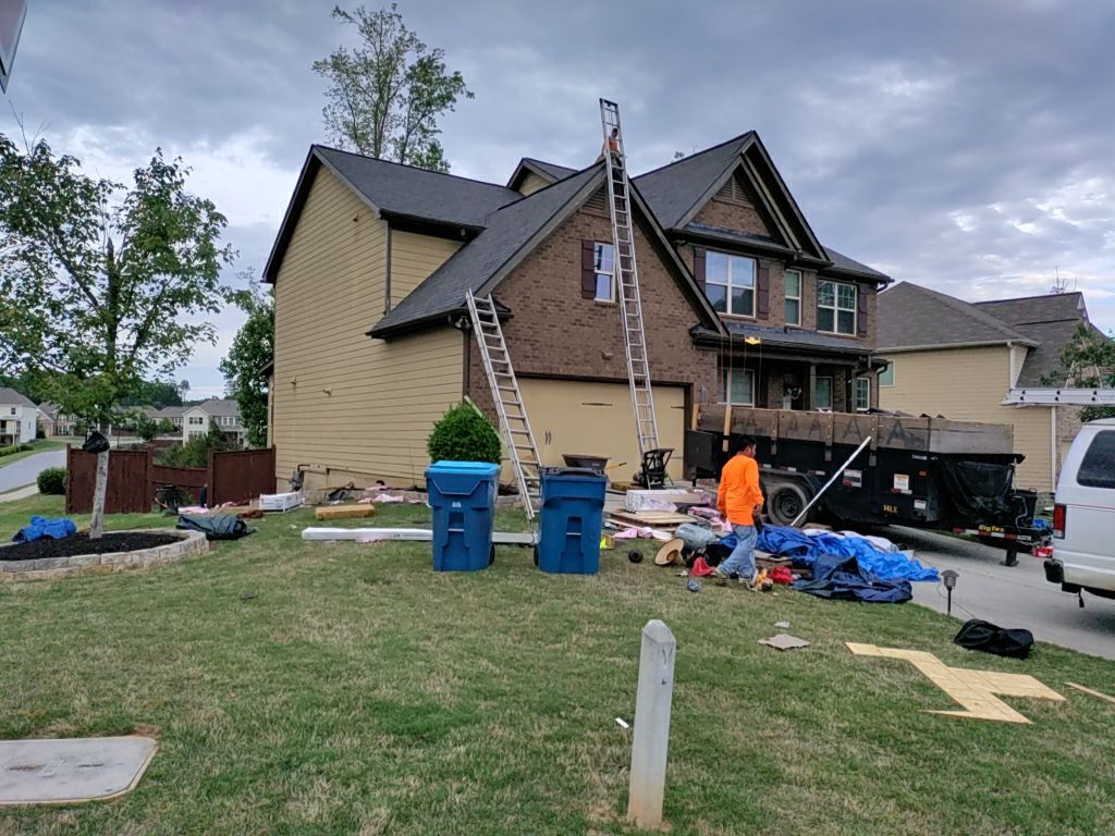 Residential Roofing Installation using Owens Corning TruDef Peppermill Gray by Inspector Roofing and Restoration