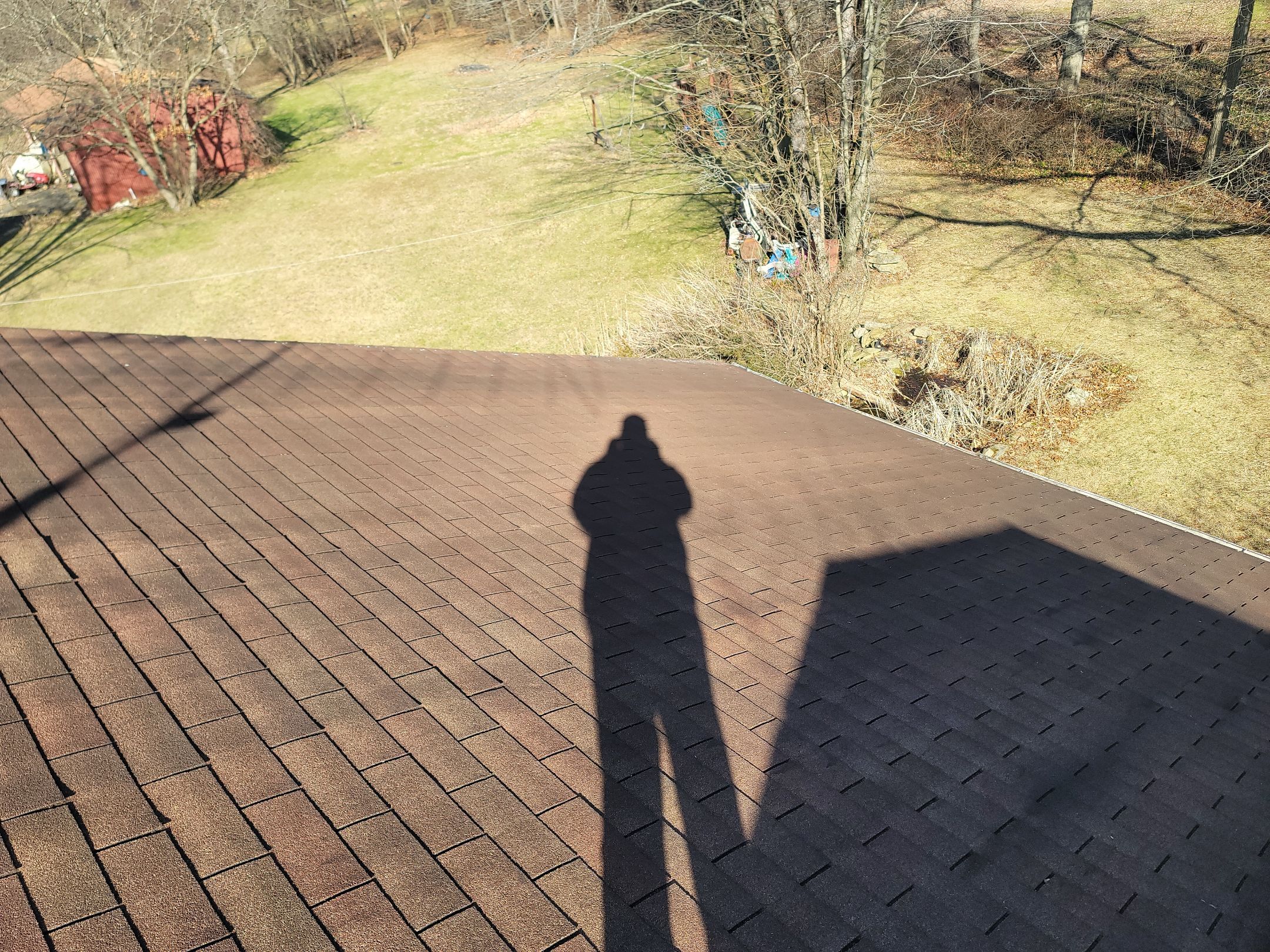 Atlas Pinnacle, Color, Burnt Hickory, Drip Edge, Color, Royal Brown by Eagle Eye Roofing
