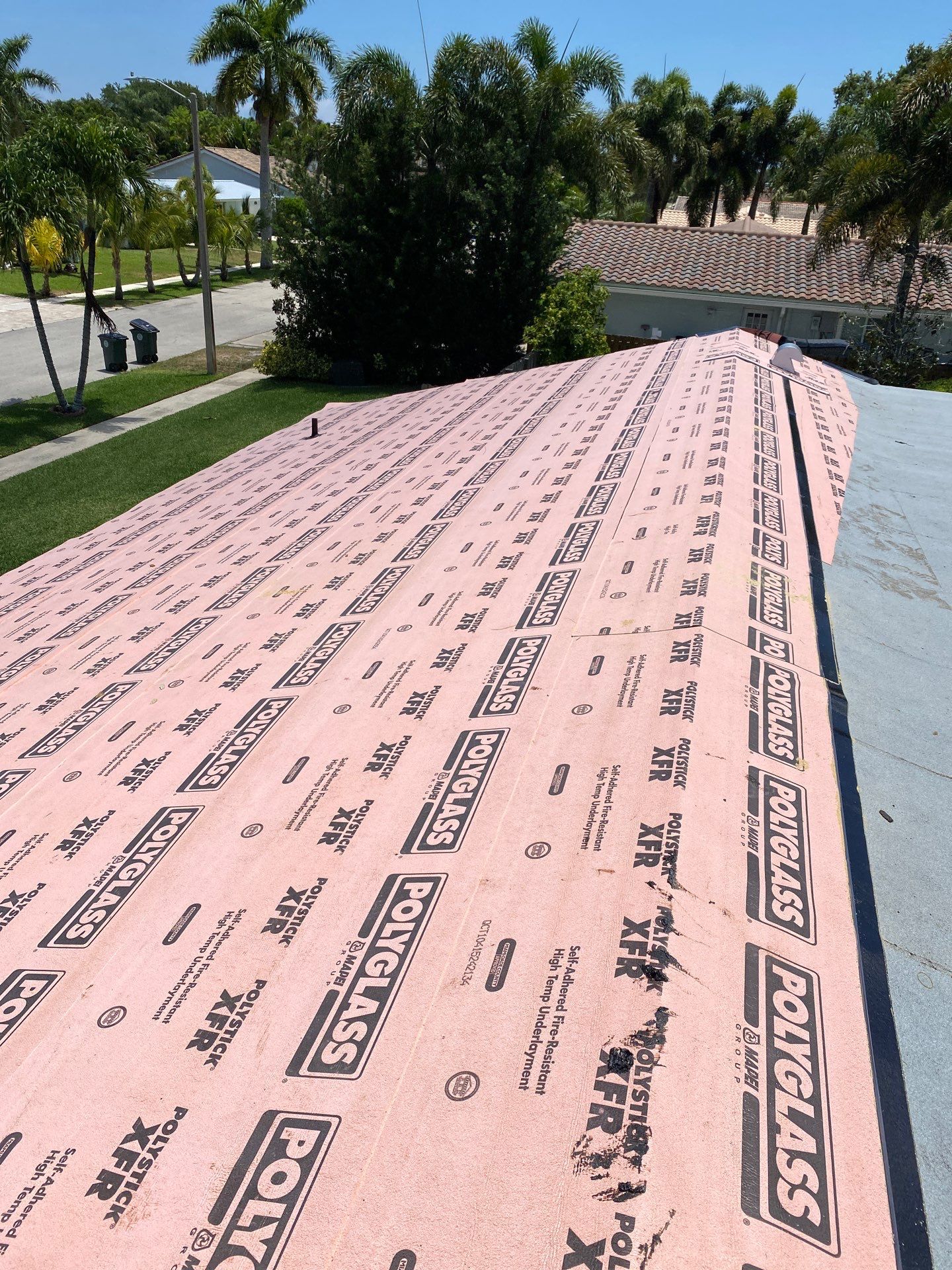 Residential Roofing Installation using 1" Nail strip metal roof by BLUES BROTHERS ROOFING