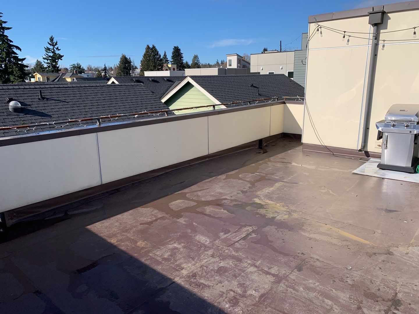 Ballard Rooftop Deck using IPE Tiles by Alki deck builders