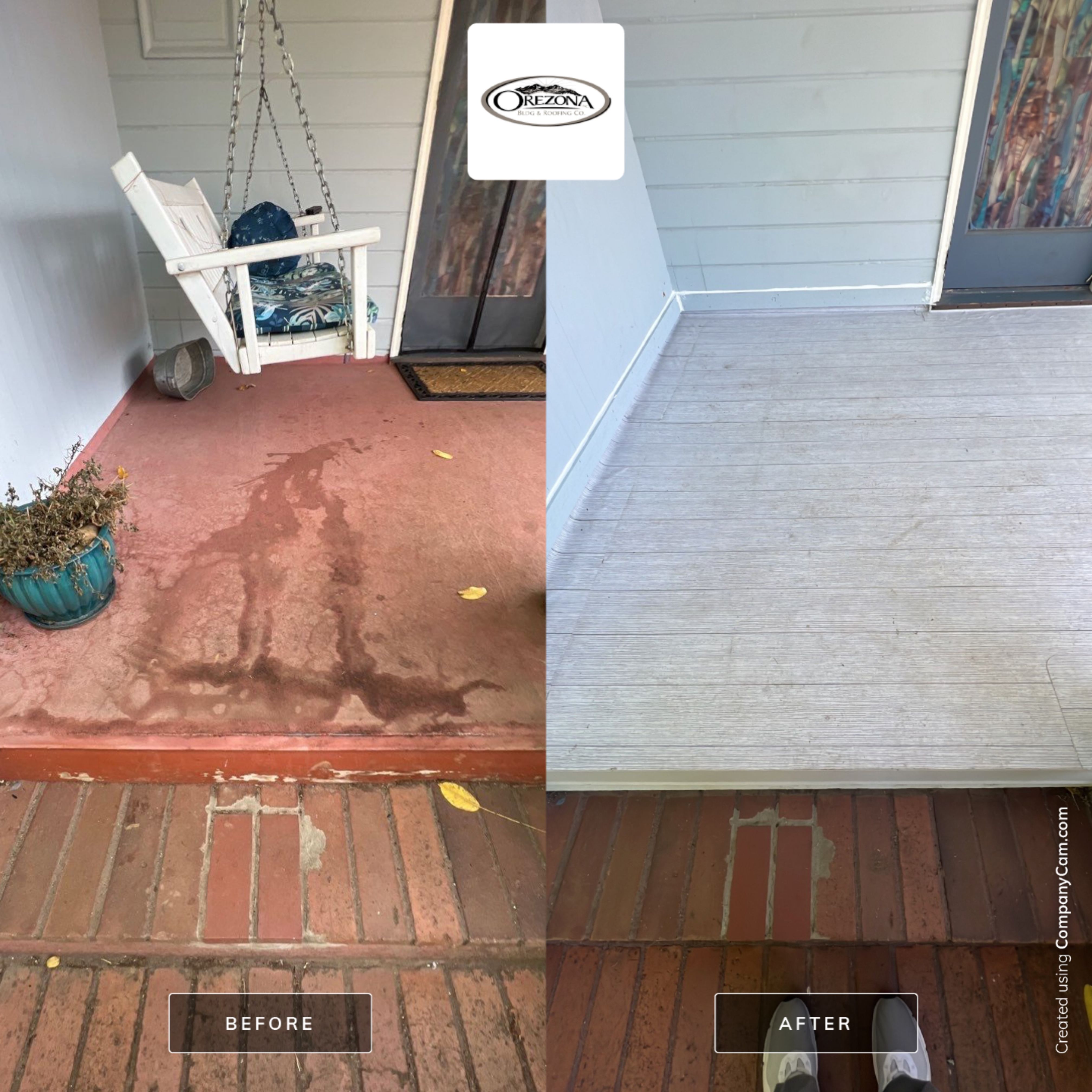 Residential Deck Replacement using Dec-Tec Membrane Color: Grafton by Orezona Building & Roofing Company, Inc.