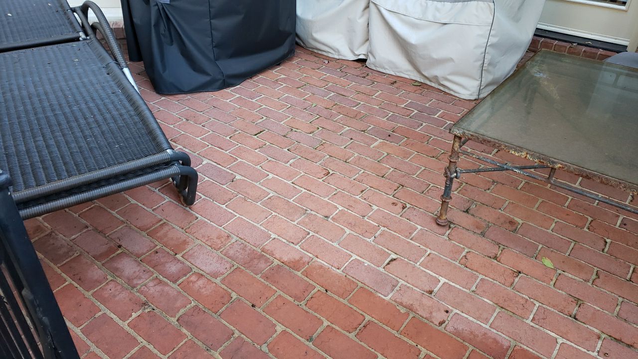 Driveway Clean using cleaner by G&H Home Tech Pros LLC