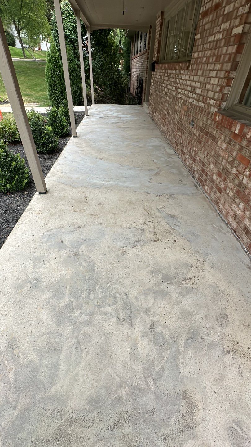 Twilight Garage, Walkway and Porch Project in Pittsburgh by Floors in a Day, Inc