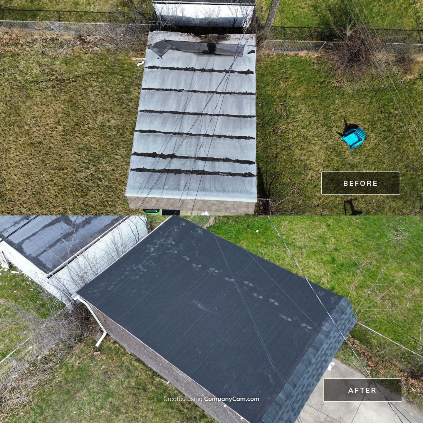 Detached Garage Roof and Decking Replacement by Atlas Roofing & Restoration