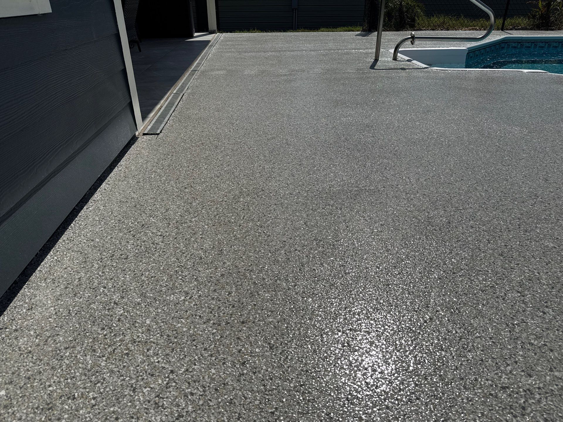 Pool Deck in Lake City, FL in Mount Everest by Cross Creek Concrete Coatings