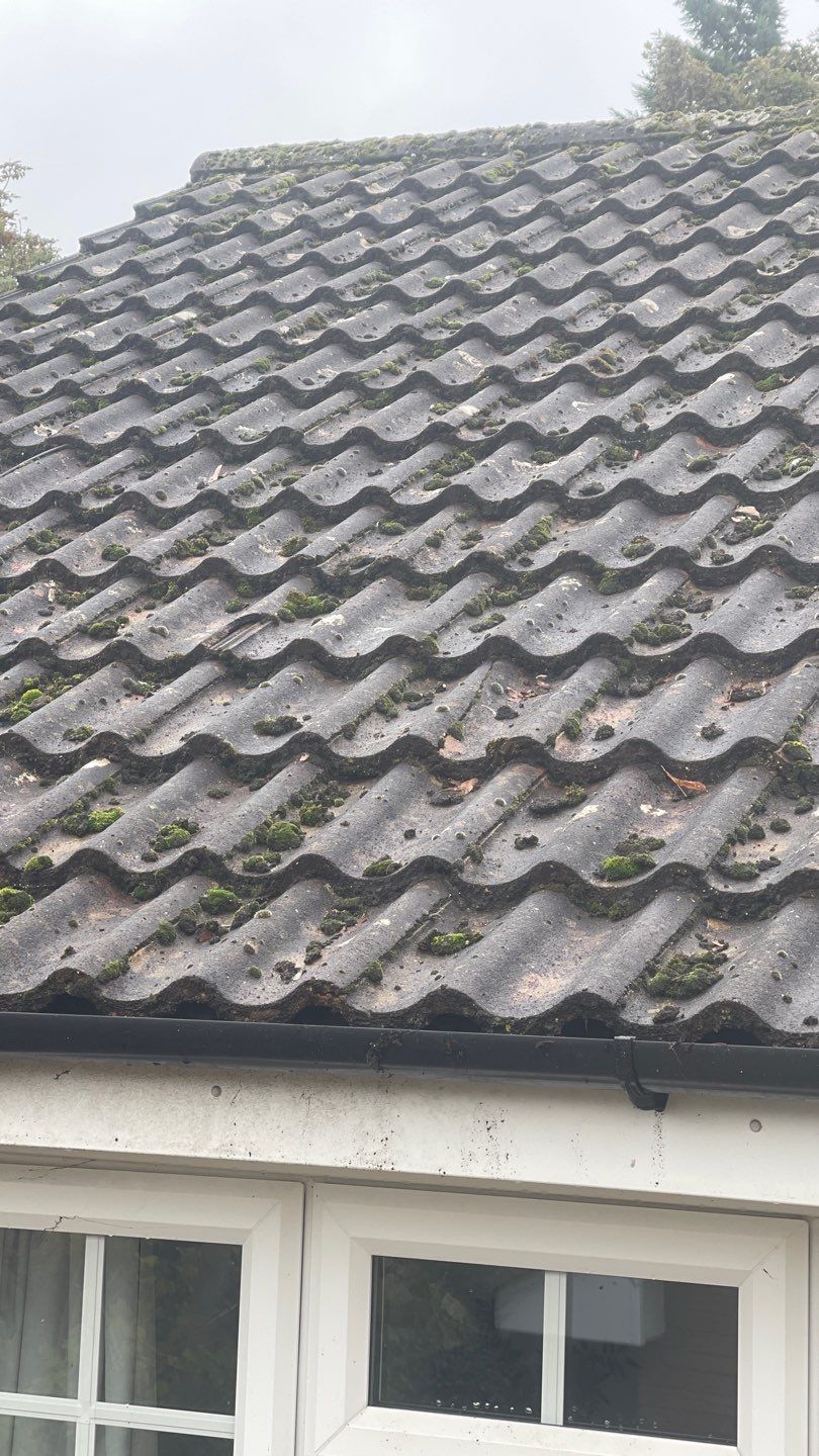 Roof Clean and Biocide Treatment using Honda 15lpm Low Pressure Washing Machine by Ges Exterior Cleaning ltd