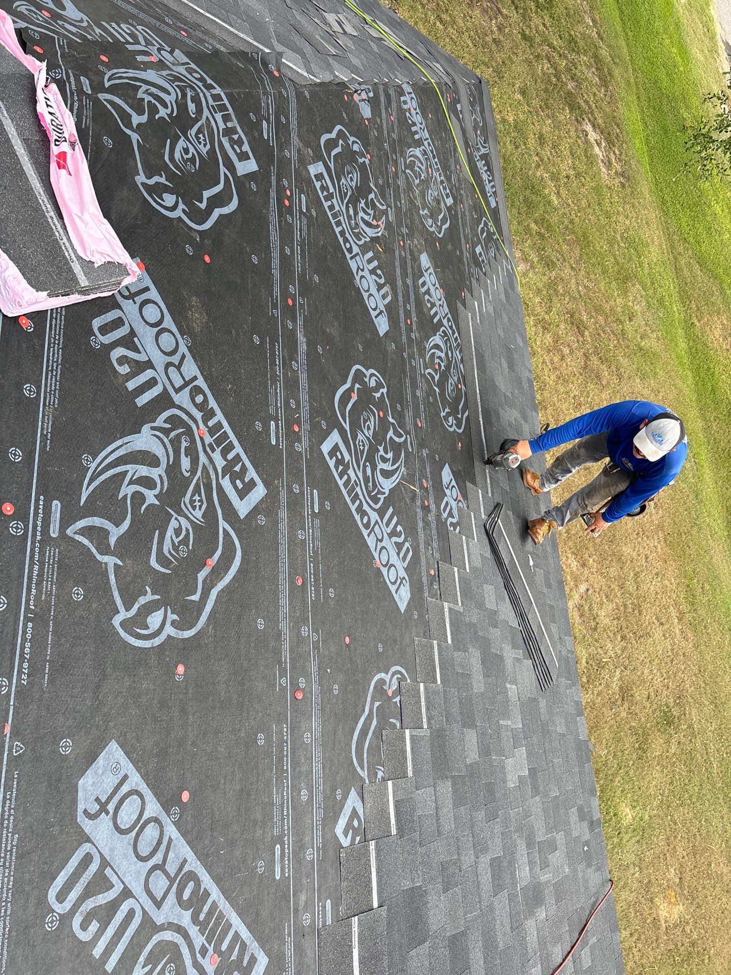 Residential Roofing Installation using Owen's Corning Duration (Lifetime) Shingles by Roof Repair Company