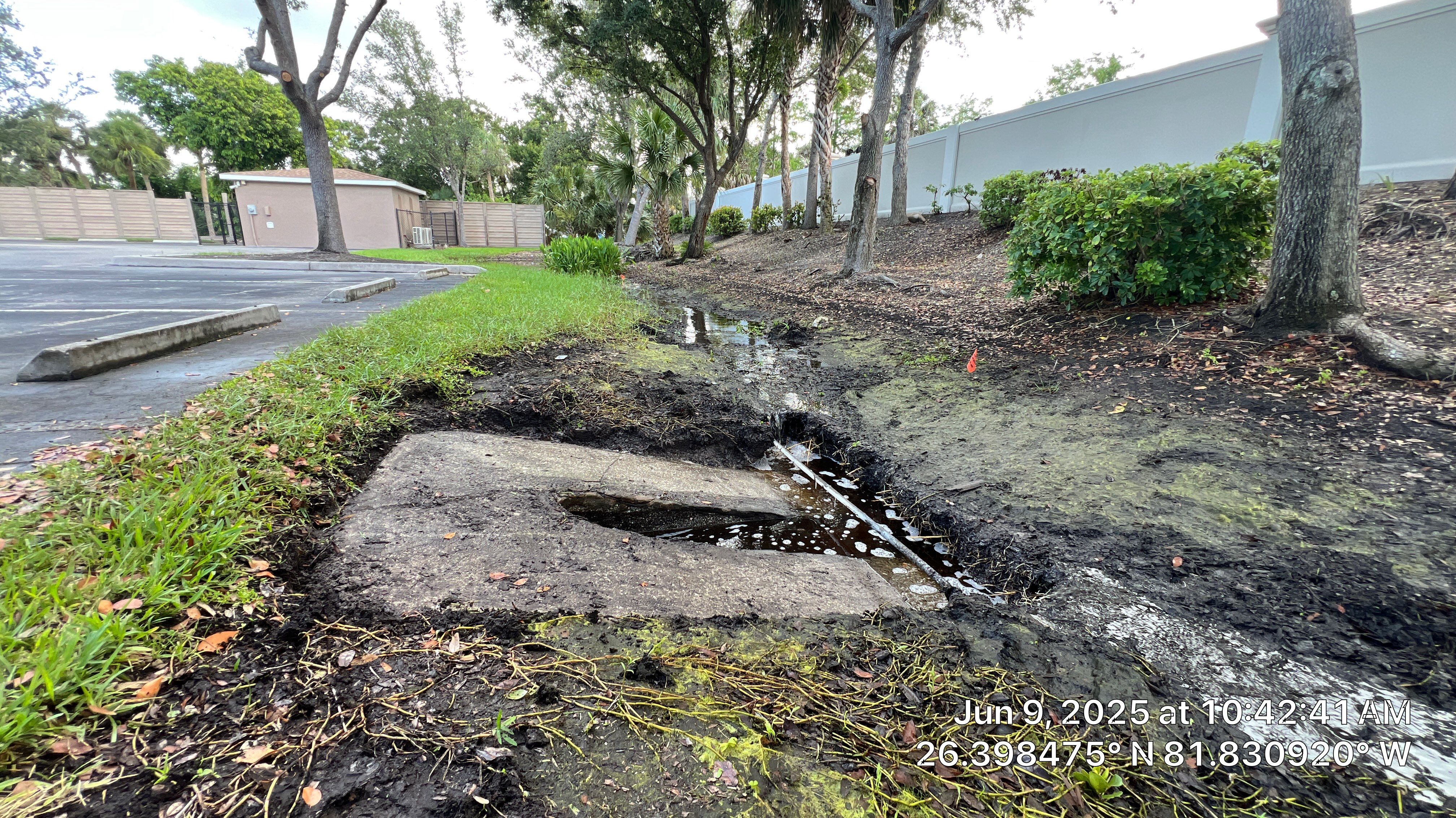Pelican Landing Beach Parking Lot Stormwater System Maintenance by Don Mar, Inc. Storm Water Solutions