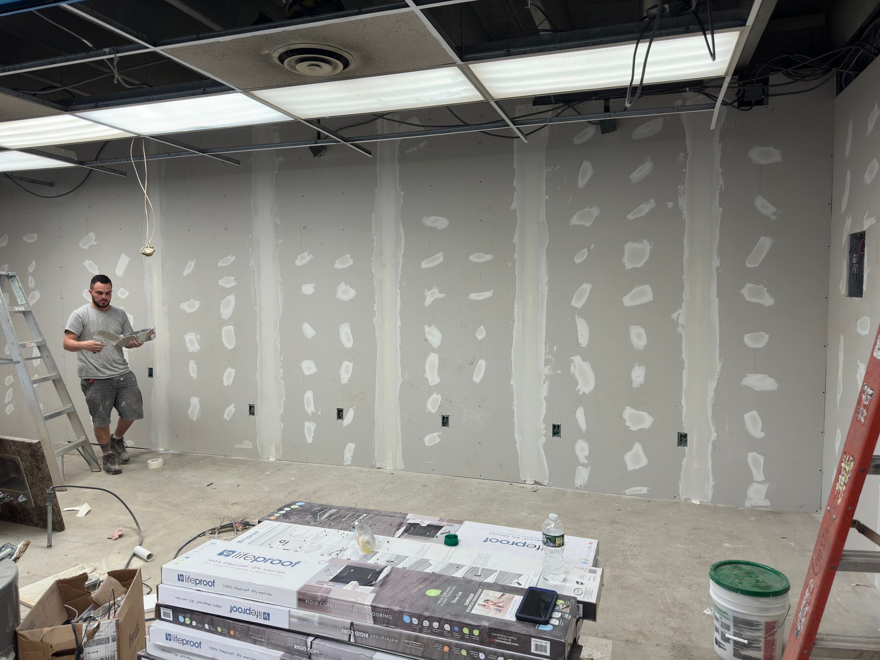 Office Remodel using Drywall by Home Concepts Construction