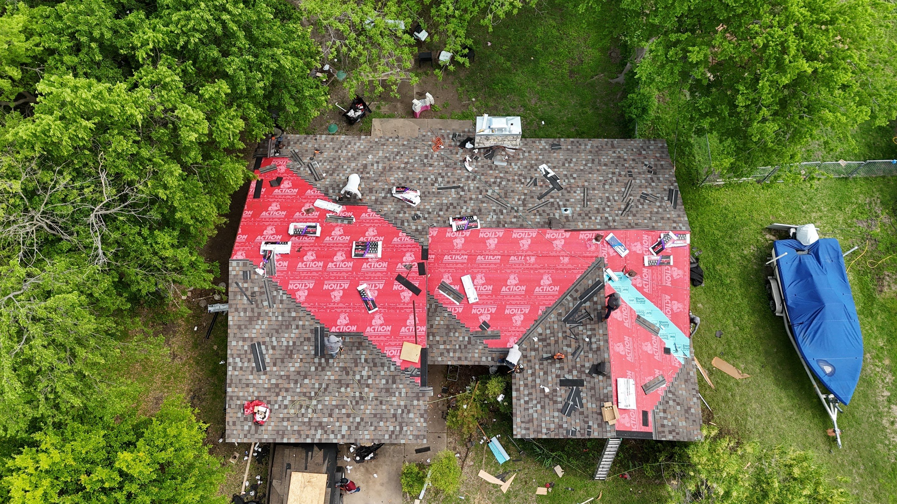 Residential Roof Replacement using TAMKO - Titan XT - Mountain Slate by Action Exteriors Austin