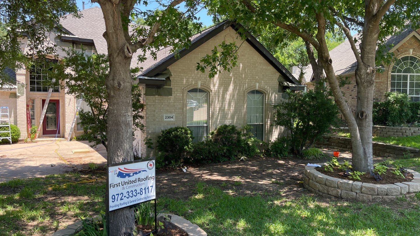 Full Exterior Remodel (Roofing, painting, Gutters) & Interior Damage Repair & Painting by First United Roofing & Construction