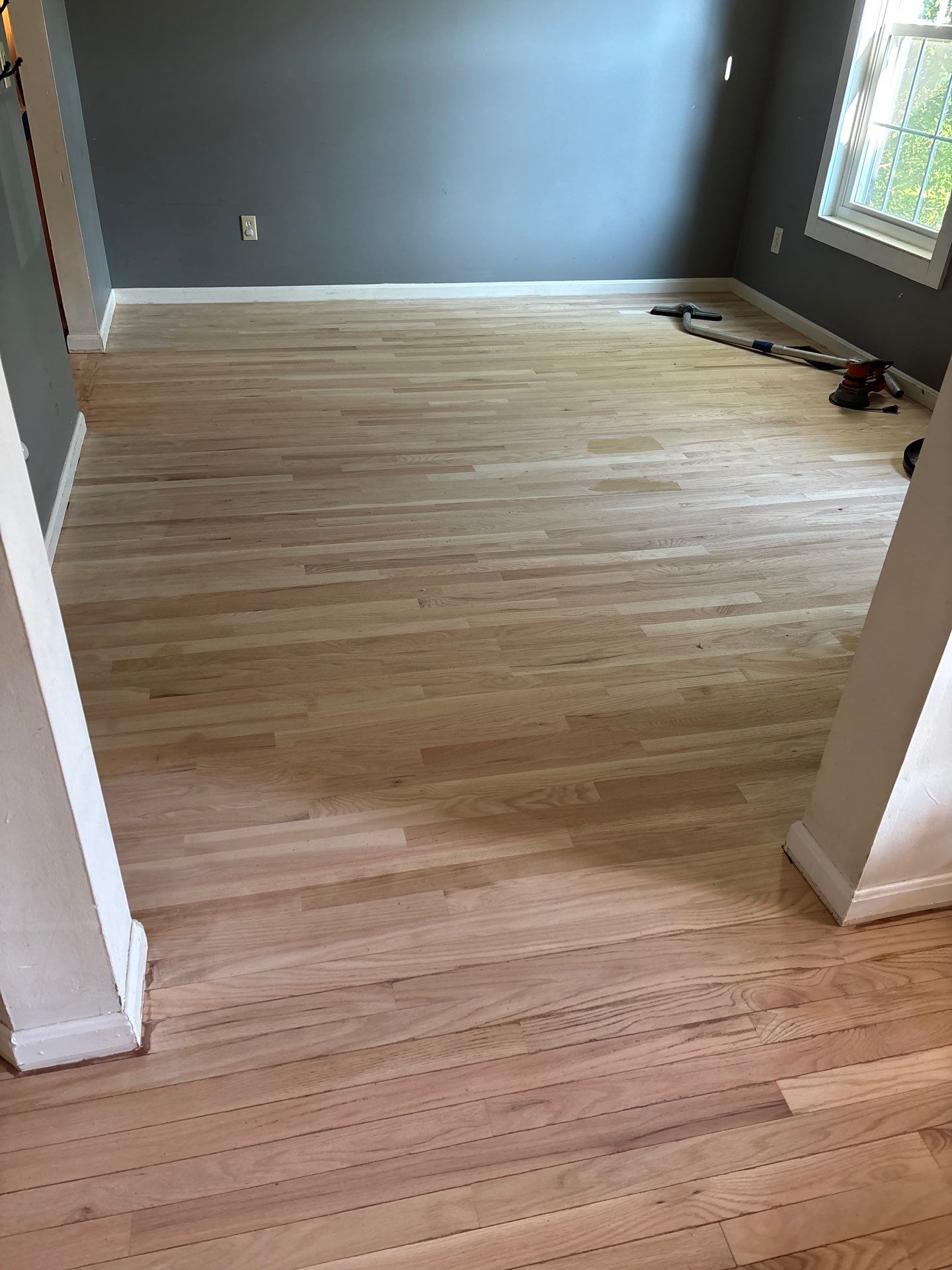 Natural Oak Hardwood Installation and Refinishing in Florence, Kentucky by Footprints Floors Kentucky