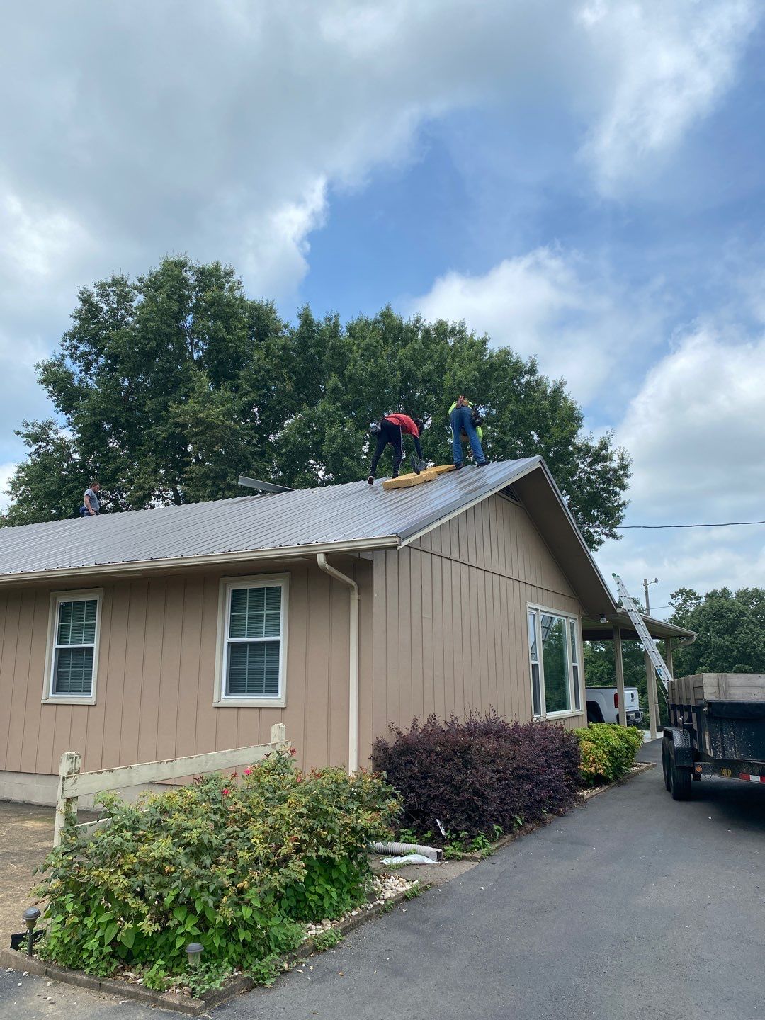 Residential Roof Remove and Replace using Low Rib Metal Roofing Panels by Bullard Roofing