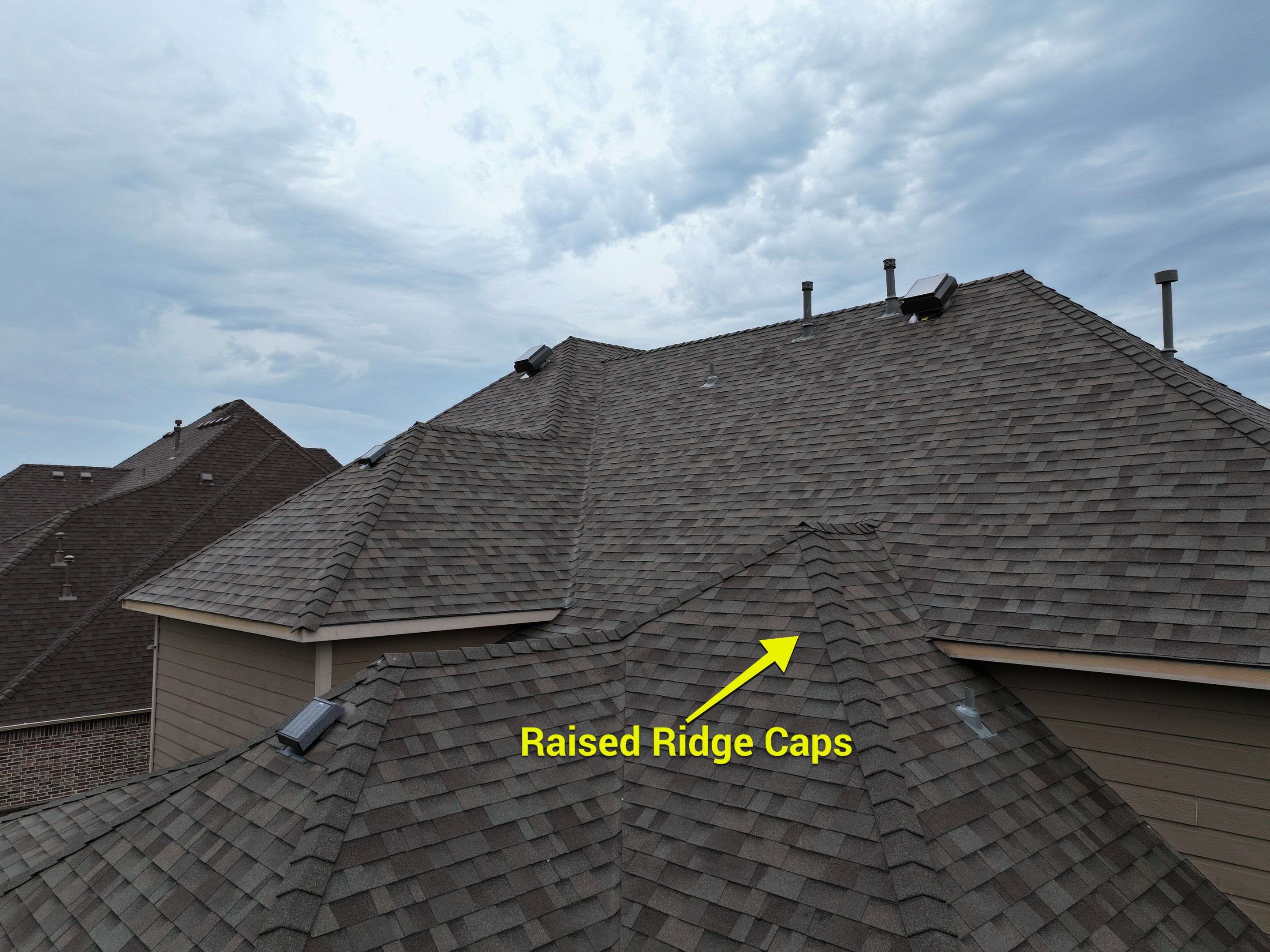 Installing Custom copper turret and Malarkey Vista Class 4 shingles Hail Damage Upgrade by Becker Roofing and Exteriors