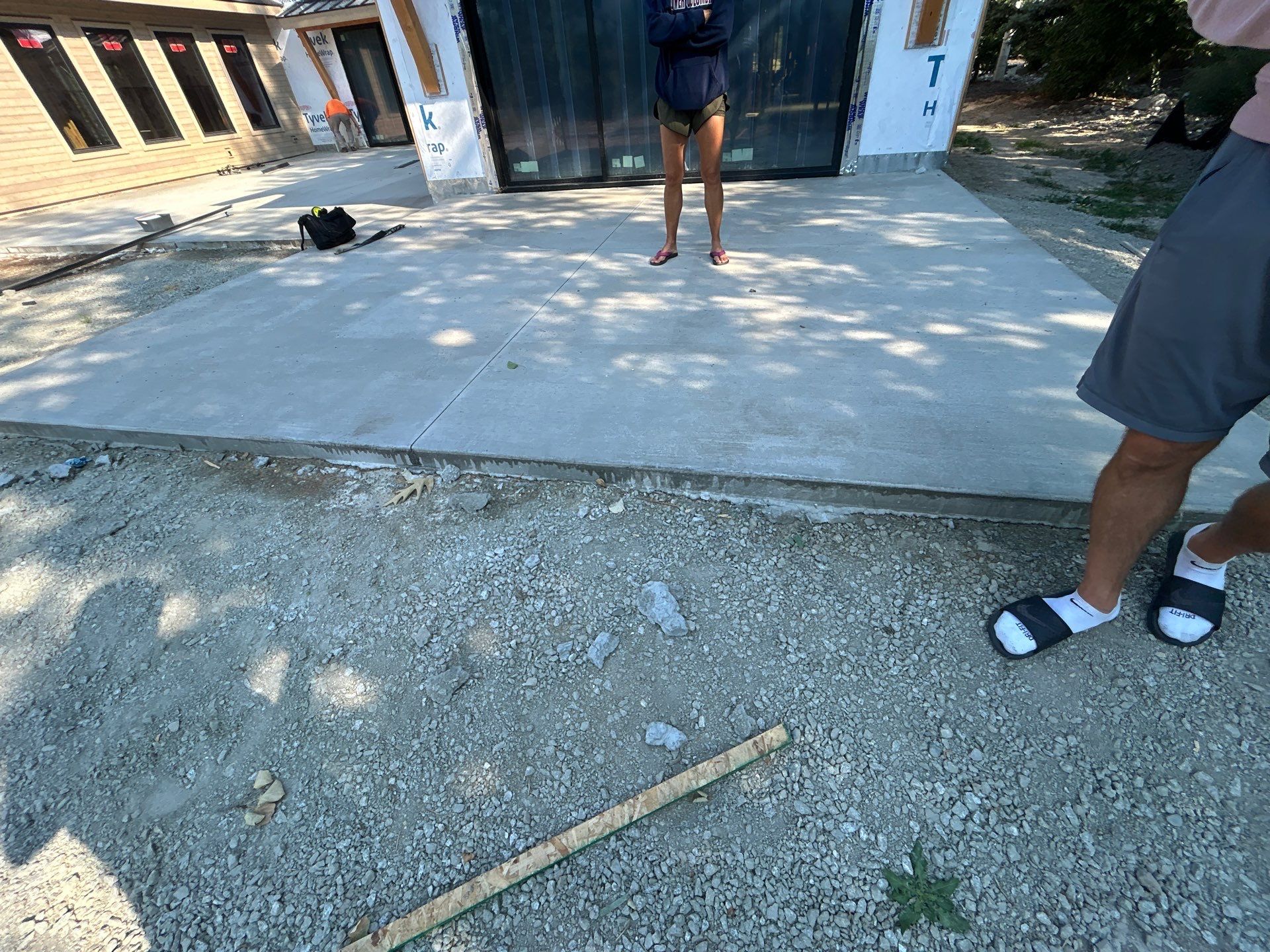 New Construction Concrete Patio and Garage Polyurea Floor Coating in Dover by Croc Coatings, LLC