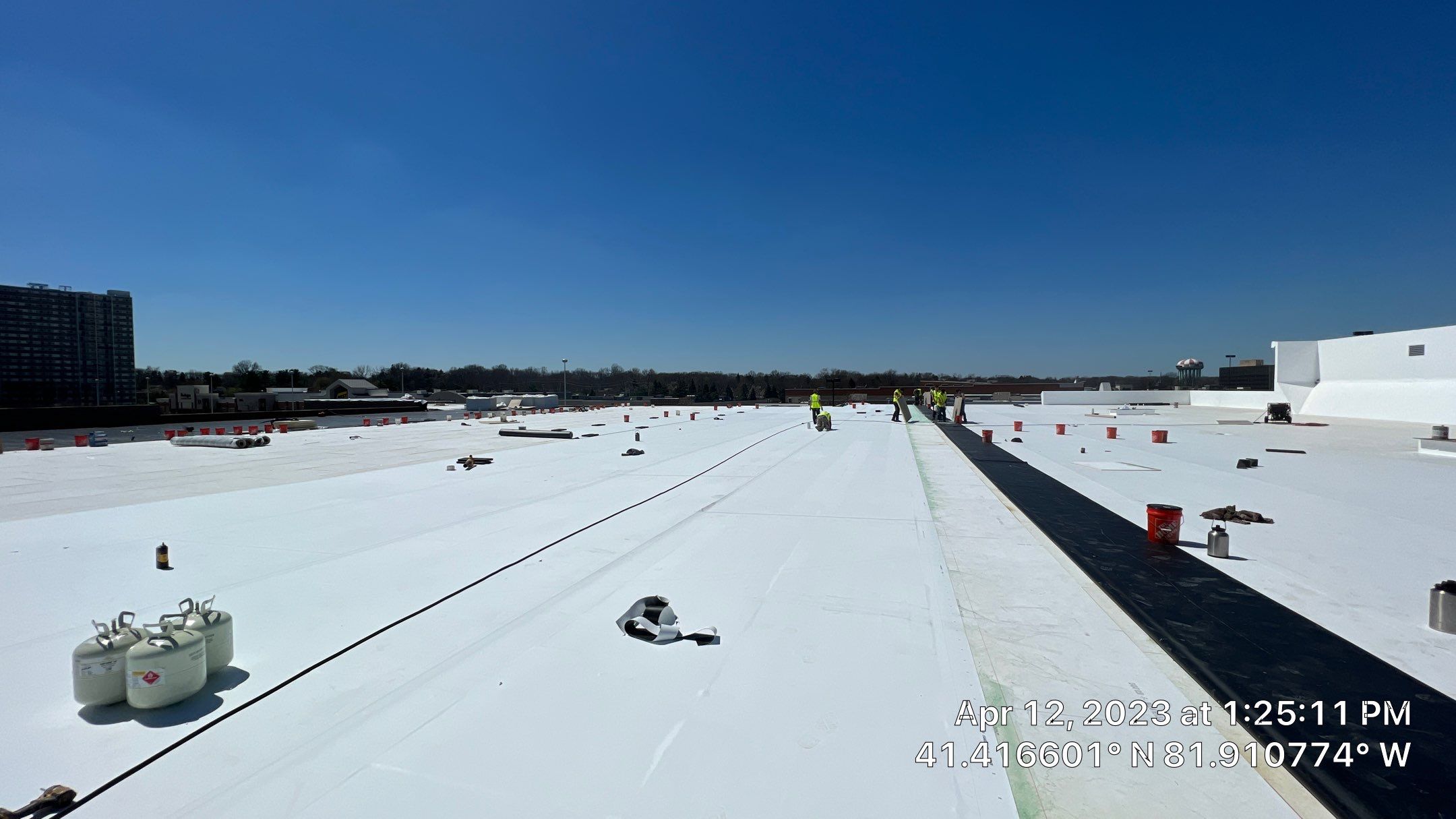 North Olmsted Ohio TPO Roof Install by Gold Star Roofing LLC 