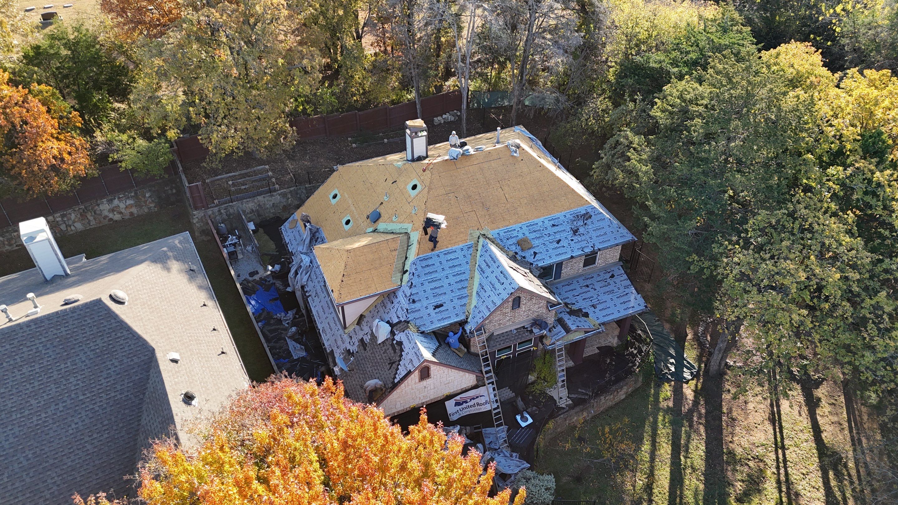 Grapevine Texas Project - Retail Roof Replacement  by First United Roofing & Construction