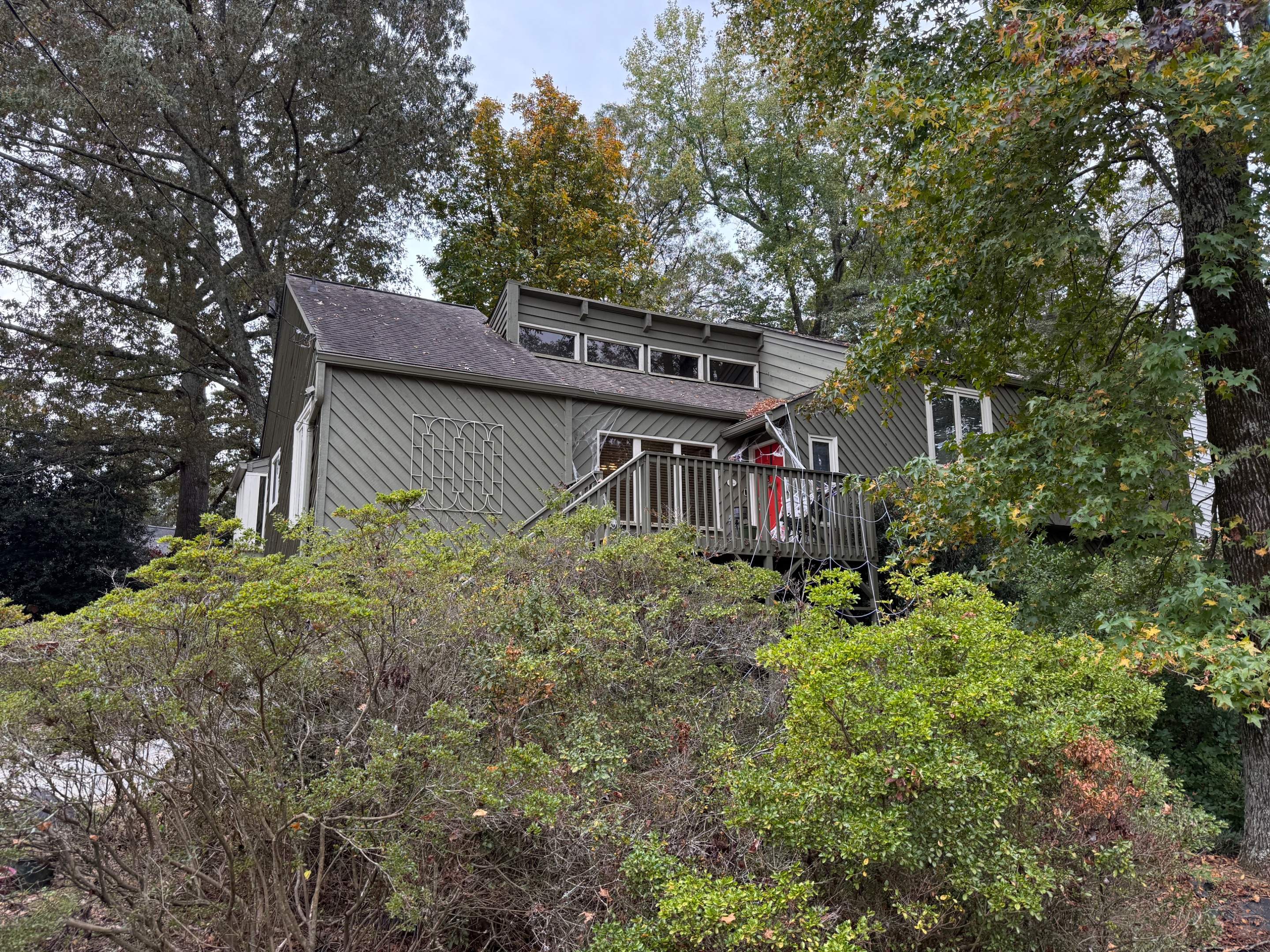 Elevated Wood Deck and Siding Replacement in Marietta by Swift Home Renovations