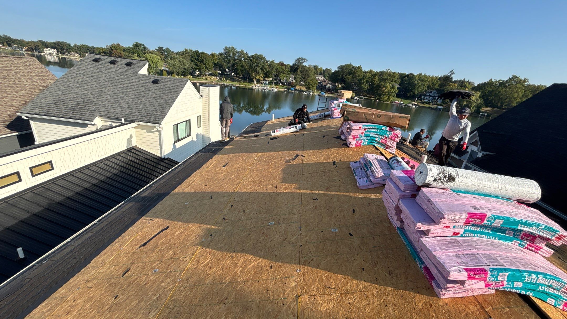 Roof Replacement using Owens Corning Onyx Black by 180 Contractors