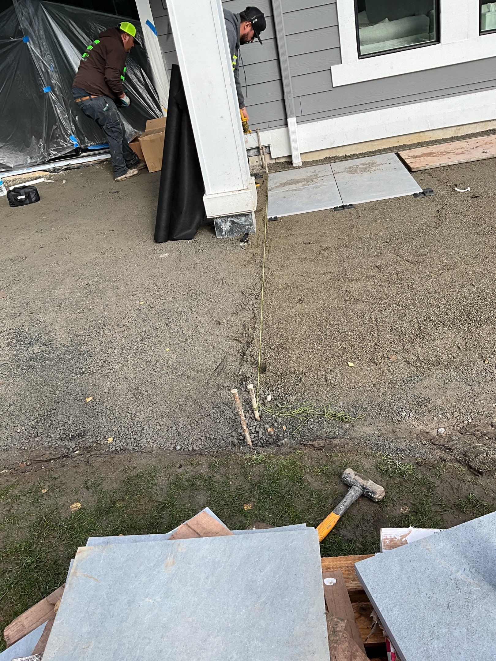 Hardscaping Back Patio Landscape Project  by Jireh Asphalt & Concrete Inc 