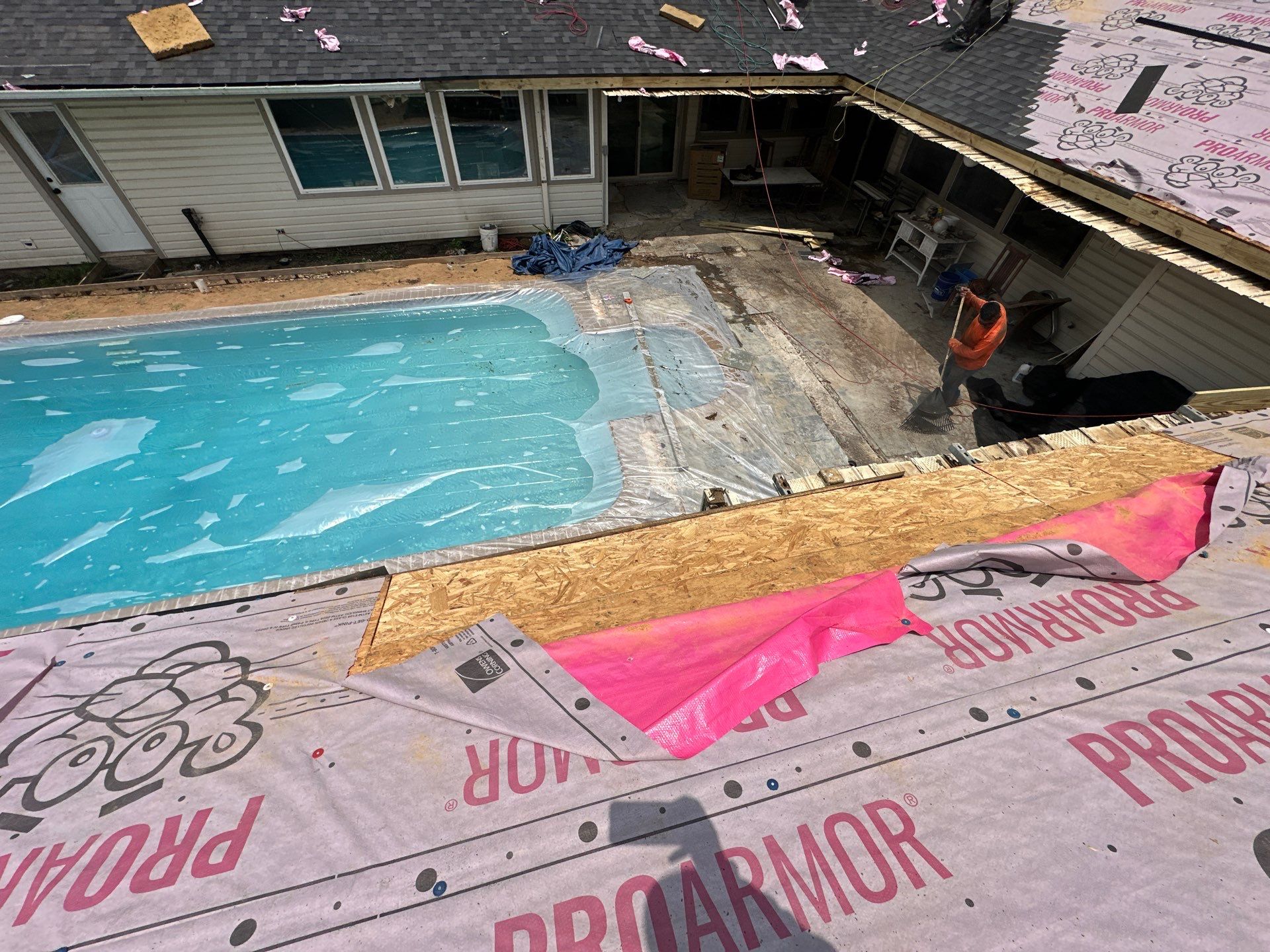 Project in Houston by Motion Roofing