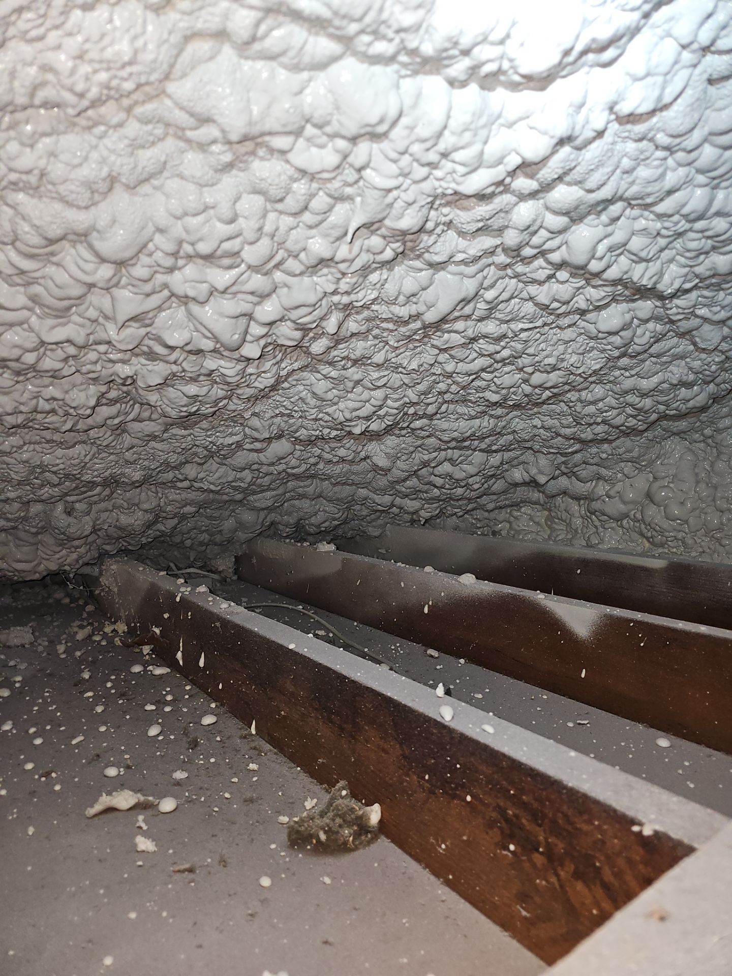 Basement Exterior Walls using Closed Cell Spray Foam by NYS Foam & Energy