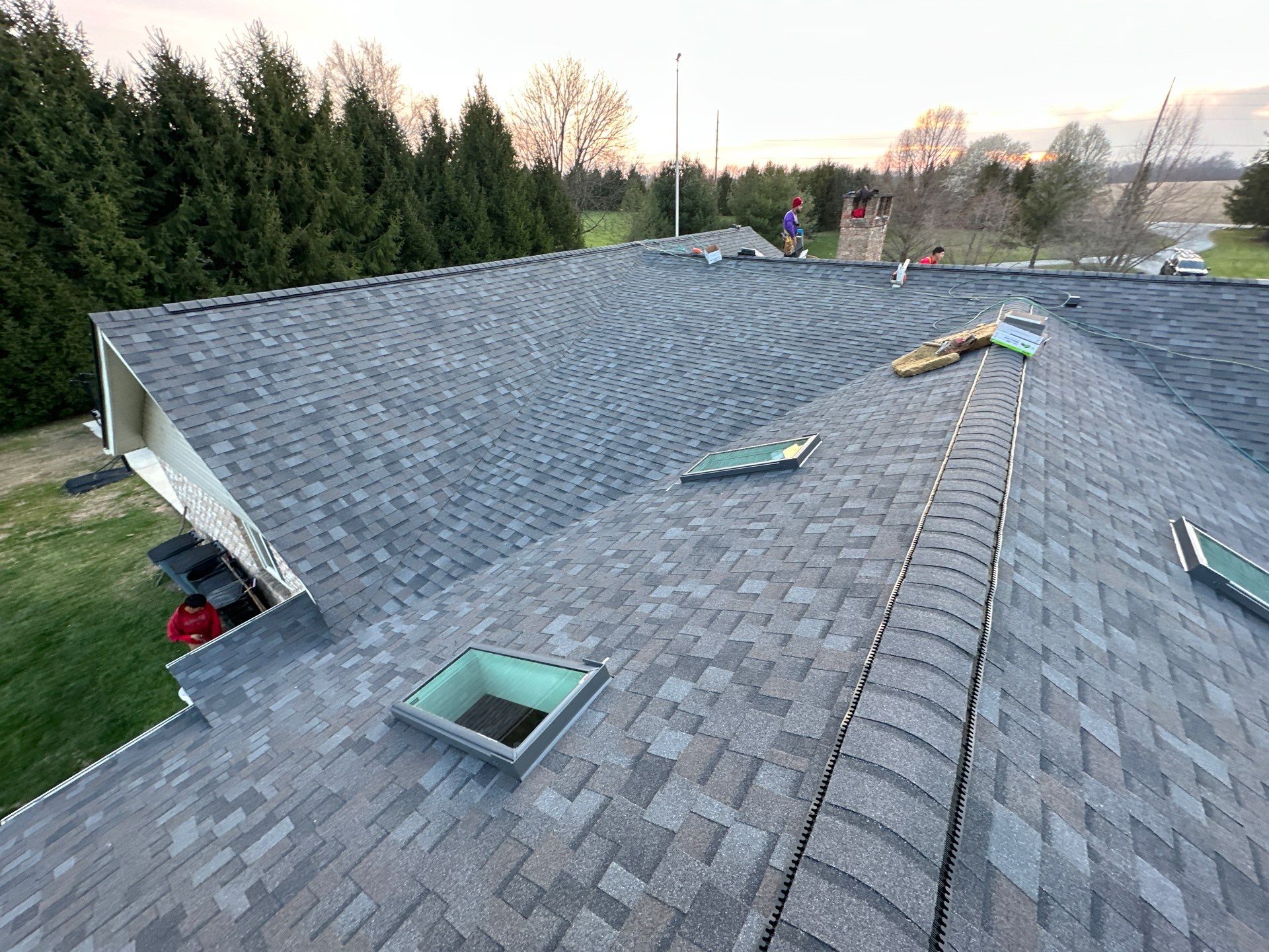 Residential Roofing Installation using Williamsburg Grey Duration Shingles by WIW Enterprises Inc