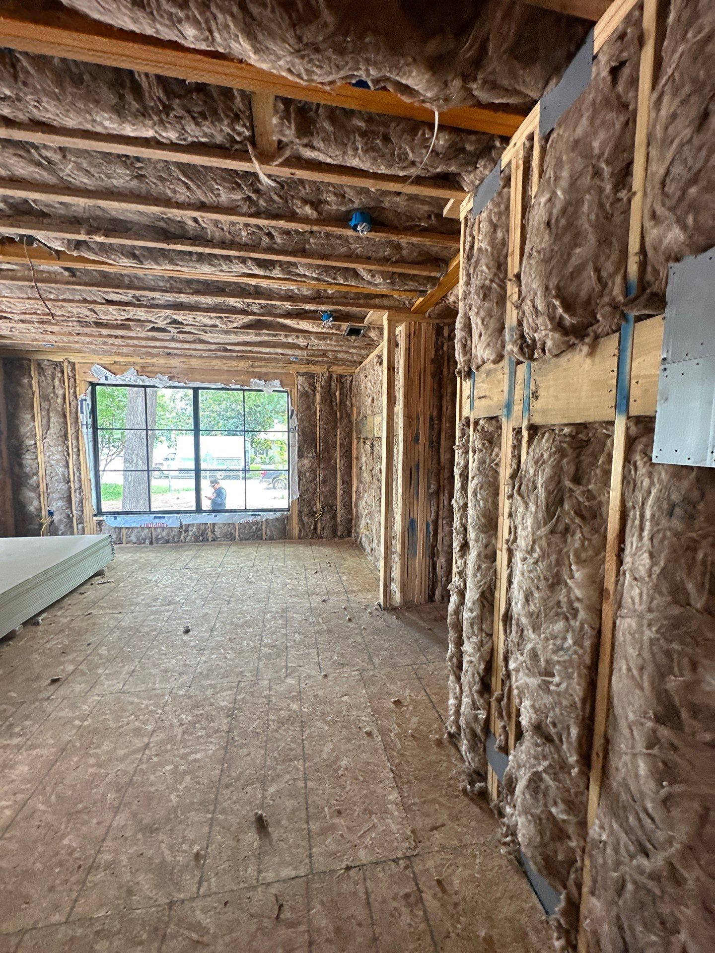 Full install on this new beautiful custom home in Dallas by Apex Insulation Solutions