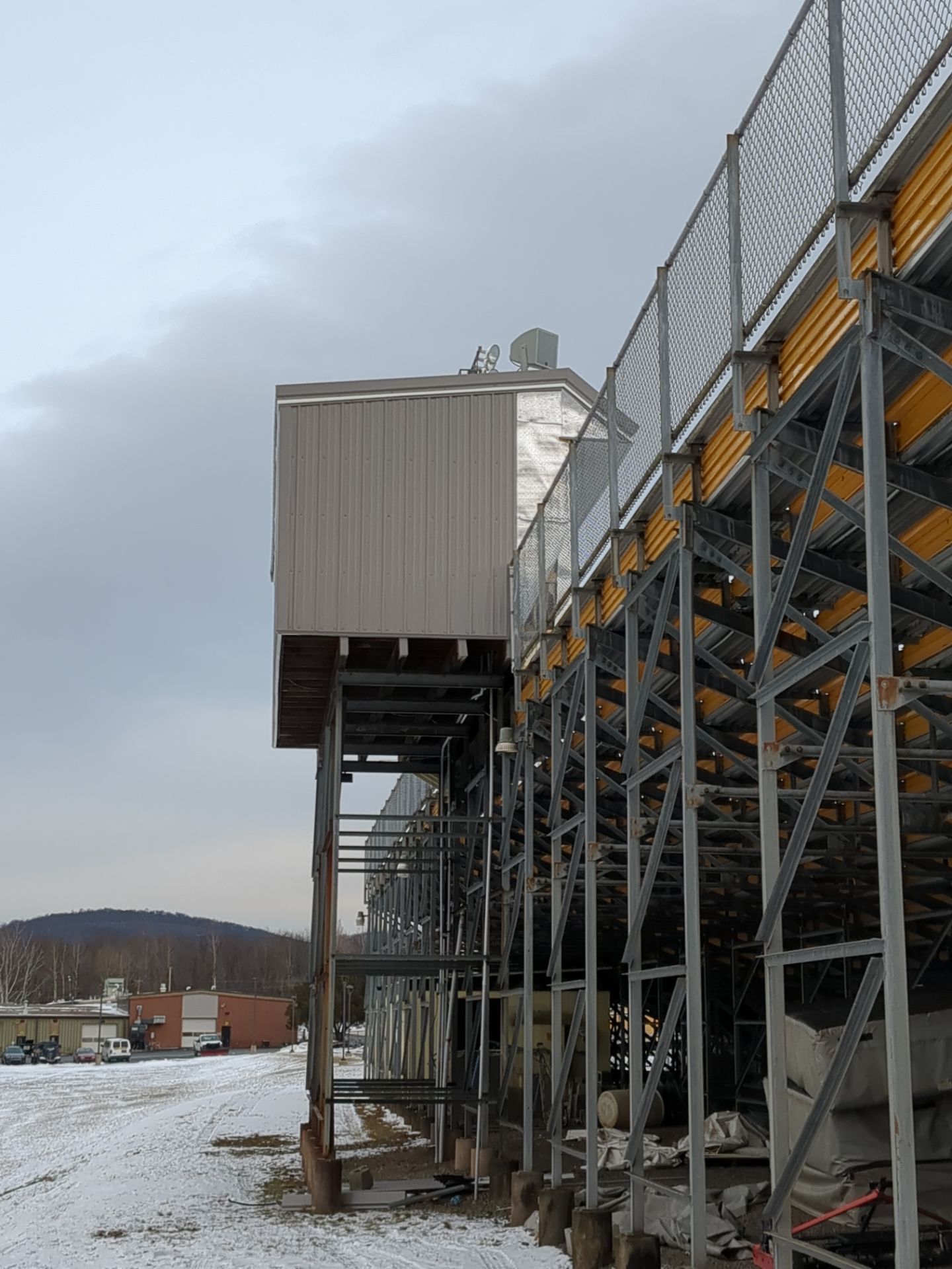 Halifax Stadium Press Box Renovation and Exterior Siding Upgrade by Esh Builders