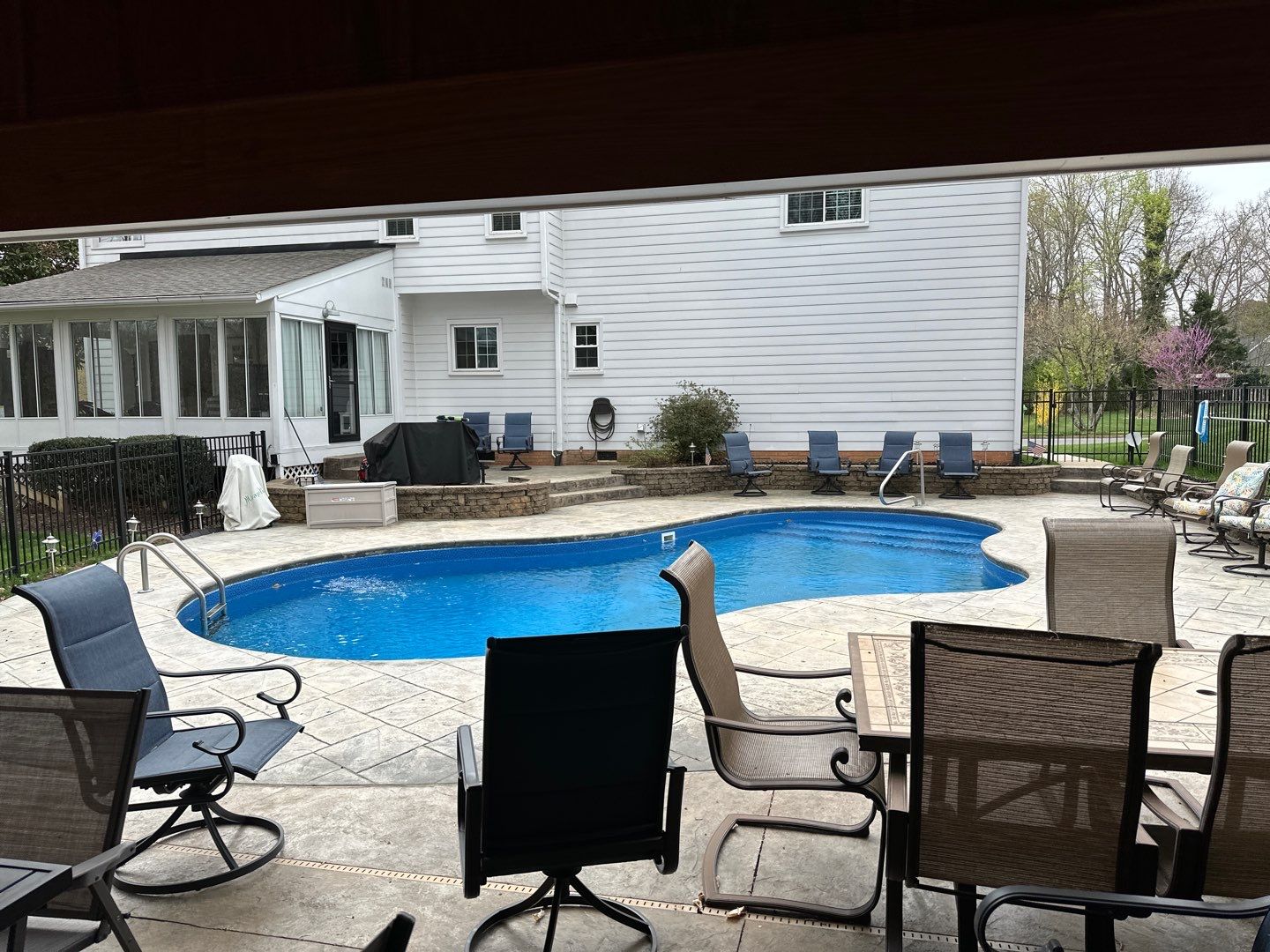 Pool Deck using AcryFin by DuraSeal