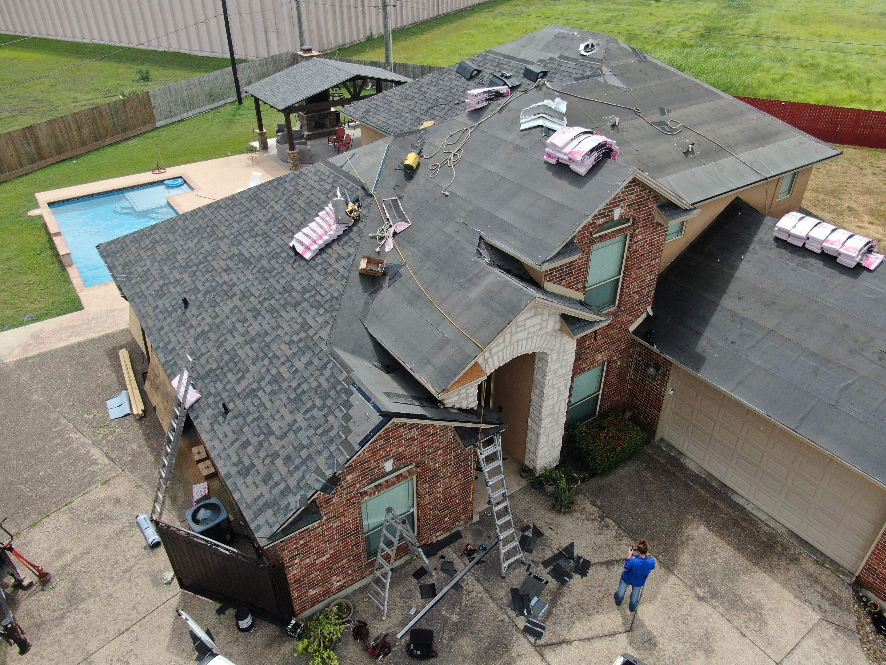 Flashing Stucco above the Roof by Bayfront Roofing and Construction