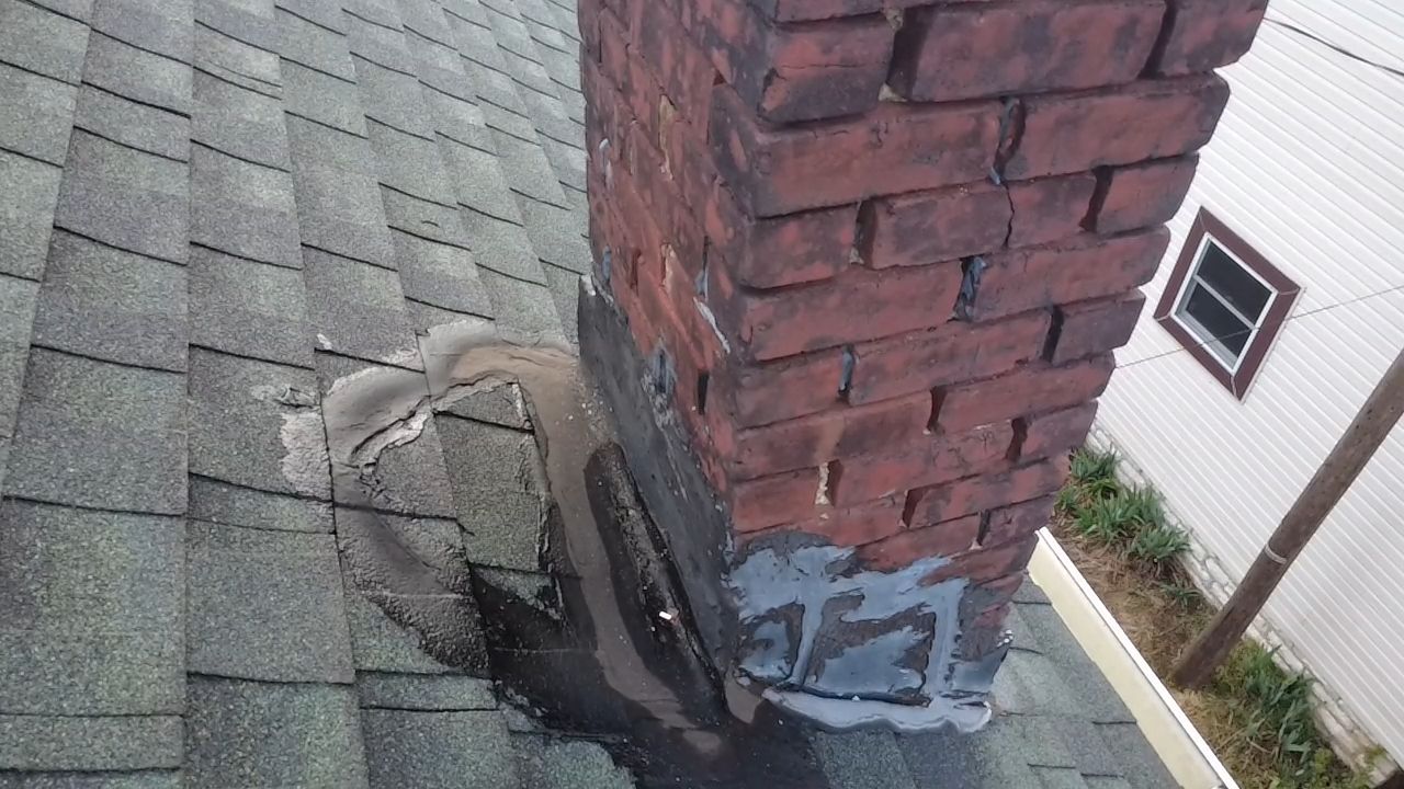 Just a simple chimney Removal by Level Up Roofing and Restoration Services LLC