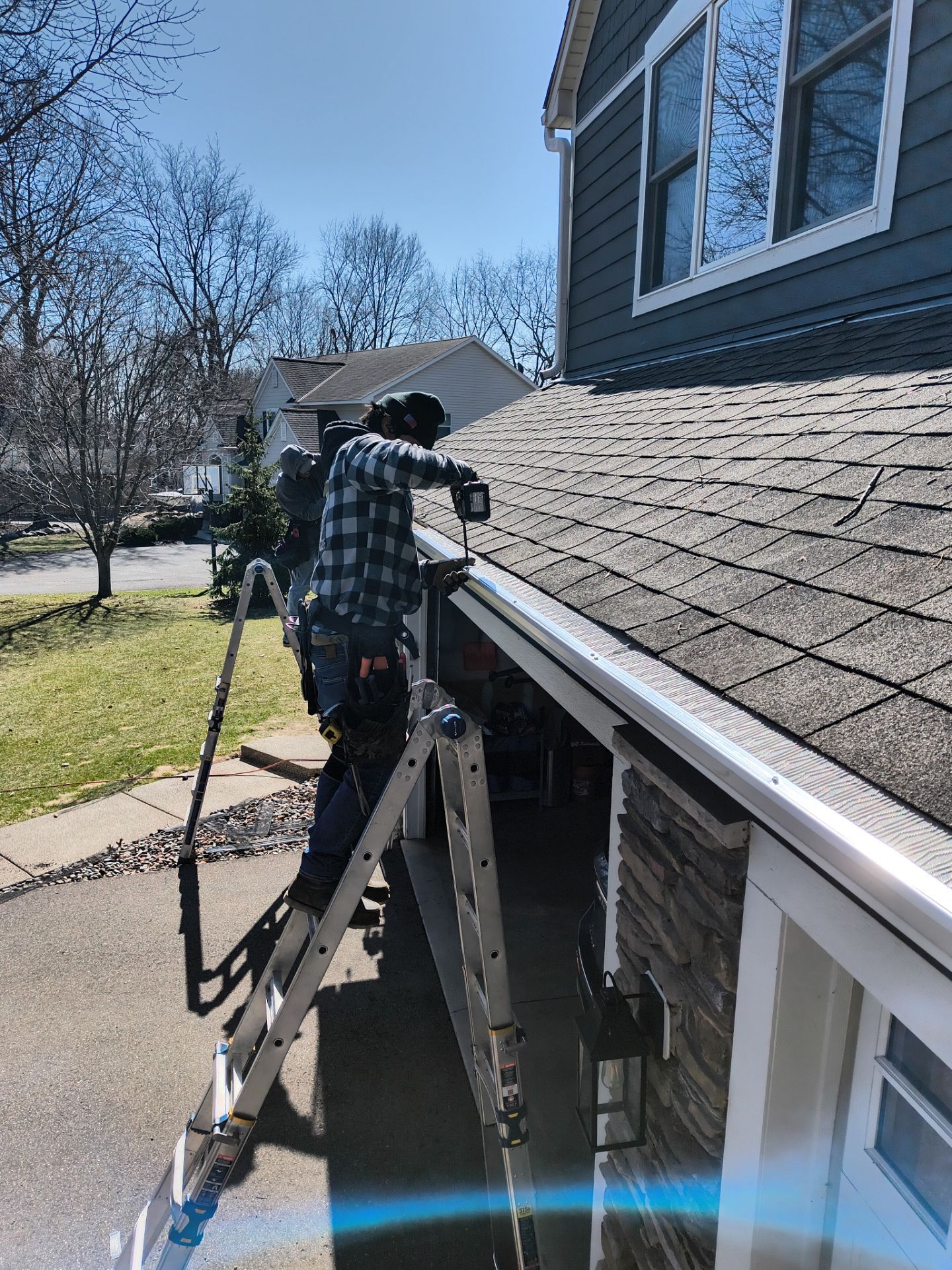 5" K-Style Gutter Installation + Leaf Blaster Pro by Next Level Seamless Gutters / Exteriors Inc.