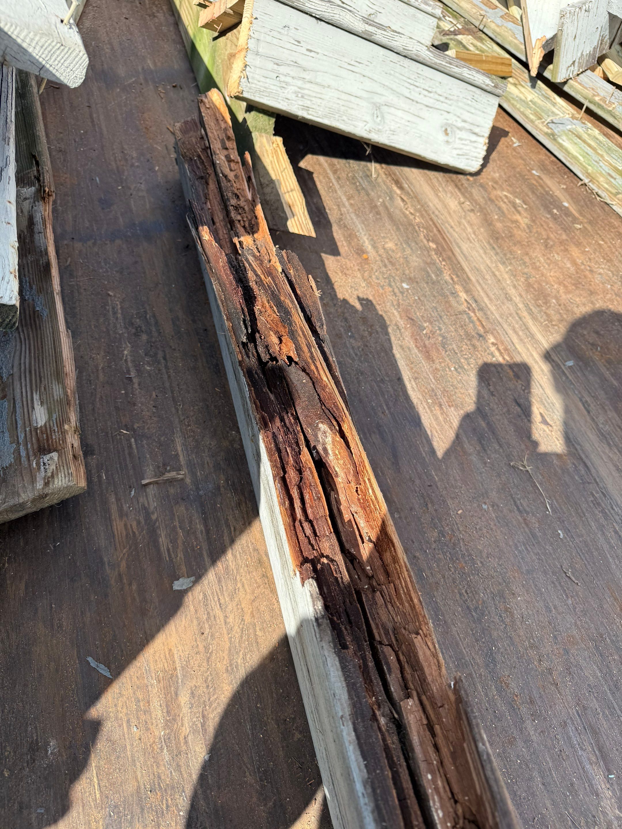Pressure-Treated Wood Deck Resurface and Railing Replacement in Battleboro by The Remodeling Company