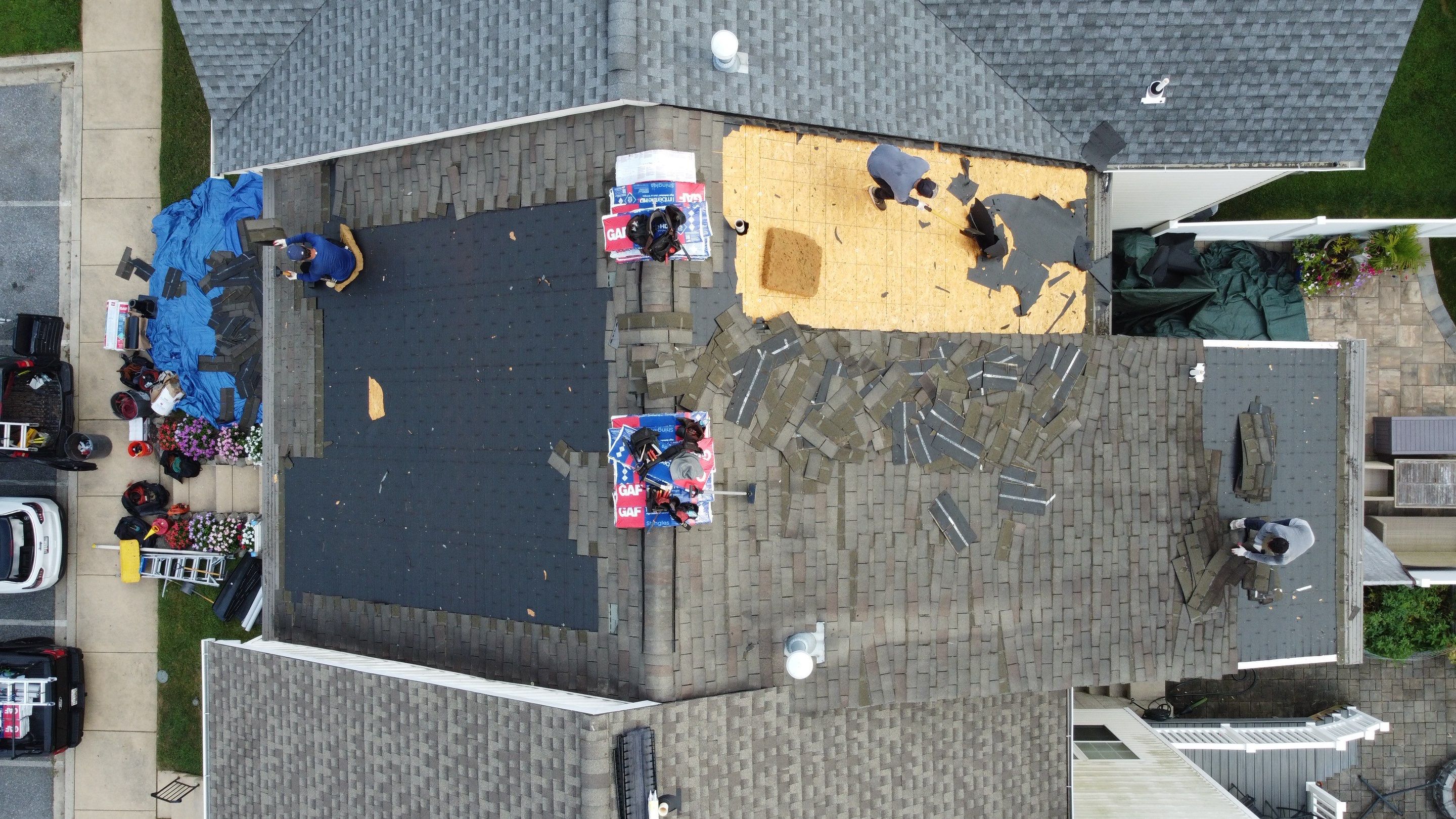 Residential Roofing Installation using GAF Timberline HDZ by Matter Roofing & Construction