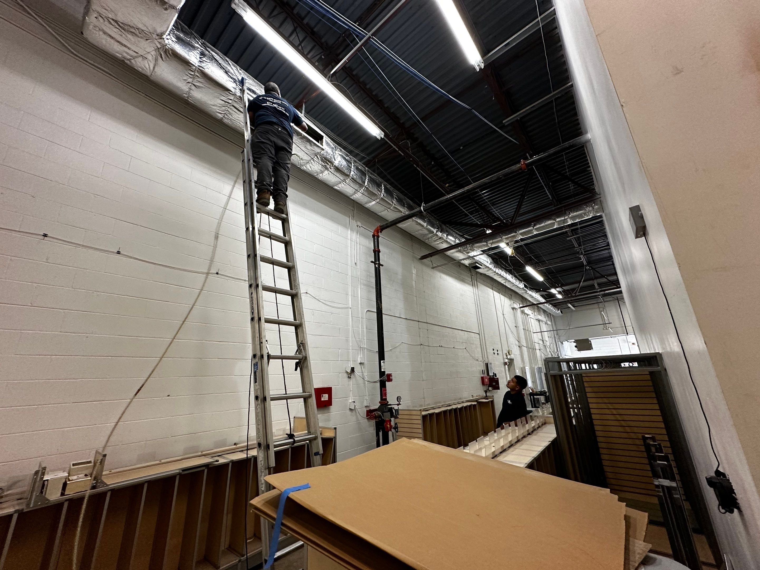 Old Steinmart- Department Store Duct Restoration by Peach State Dryer Vents & Air Ducts