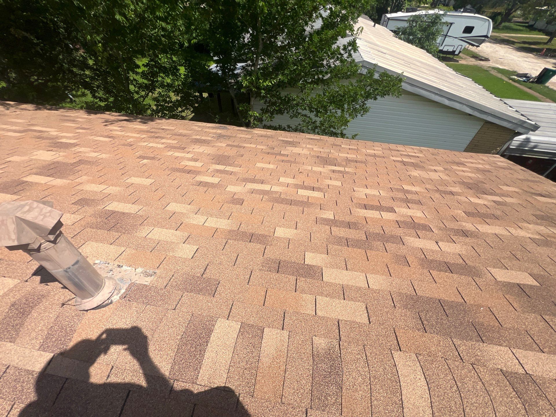 Residential Roofing Installation using IKO Cambridge Dual Black and Mule Hide Rolled Roofing Base and Cap Sheet by WR Roofing Solutions
