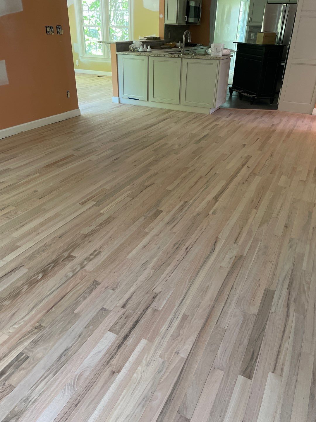 Red oak floor refinishing by Accent Custom Floors