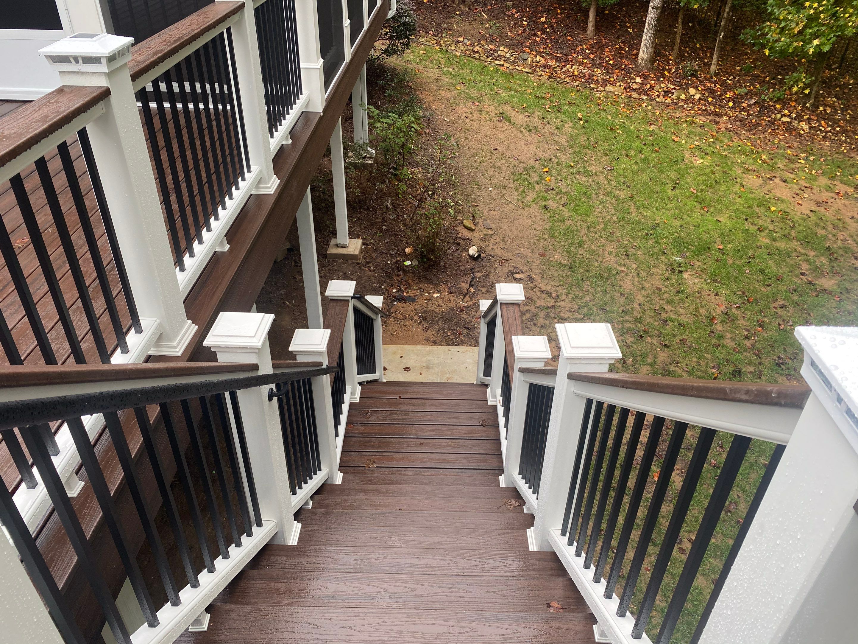 Elevated Screened-in Porch and Composite Deck Construction in Mableton by Swift Home Renovations