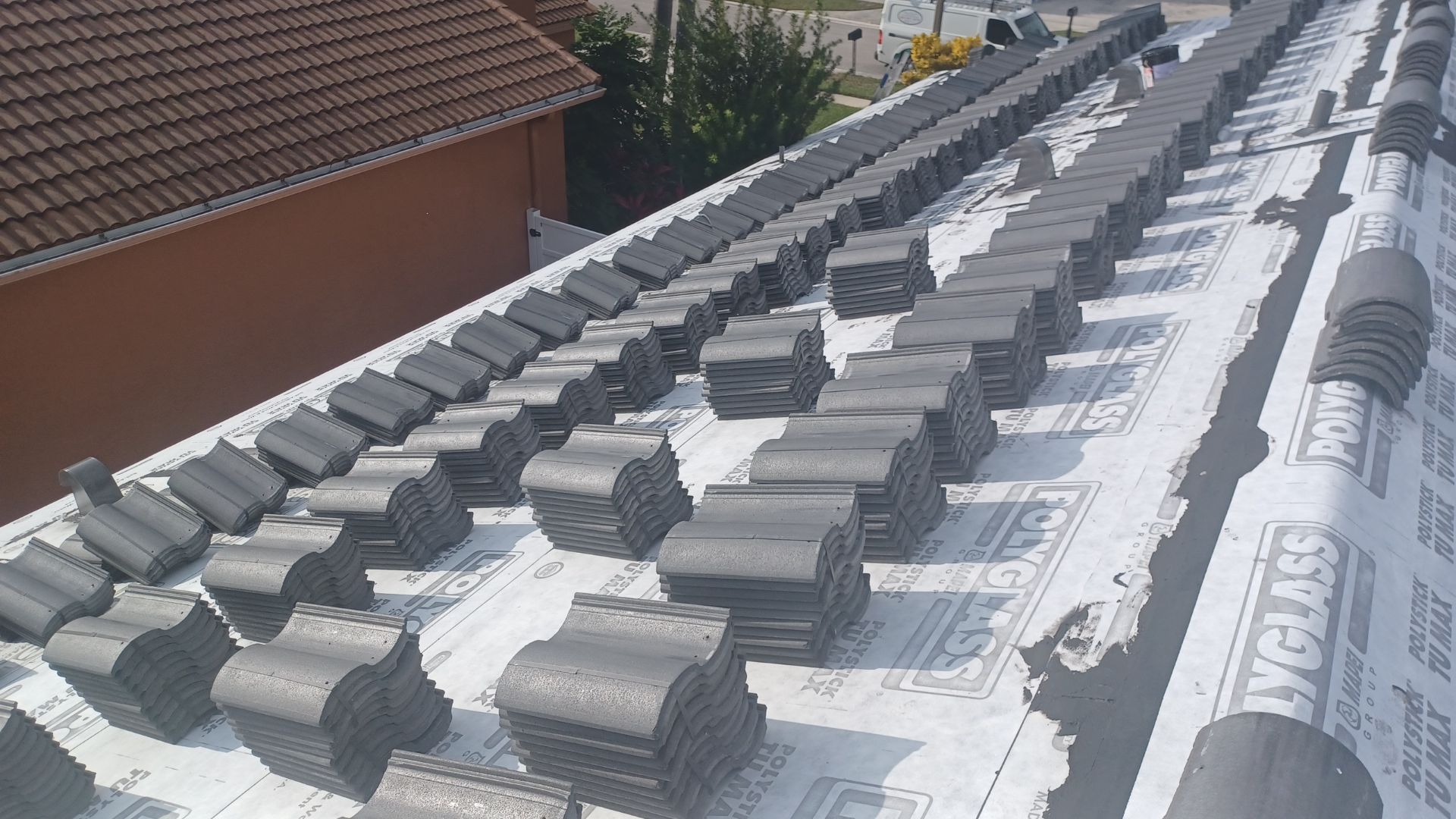 Residential Roofing Installation using Eagle Roofing Tile by BLUES BROTHERS ROOFING