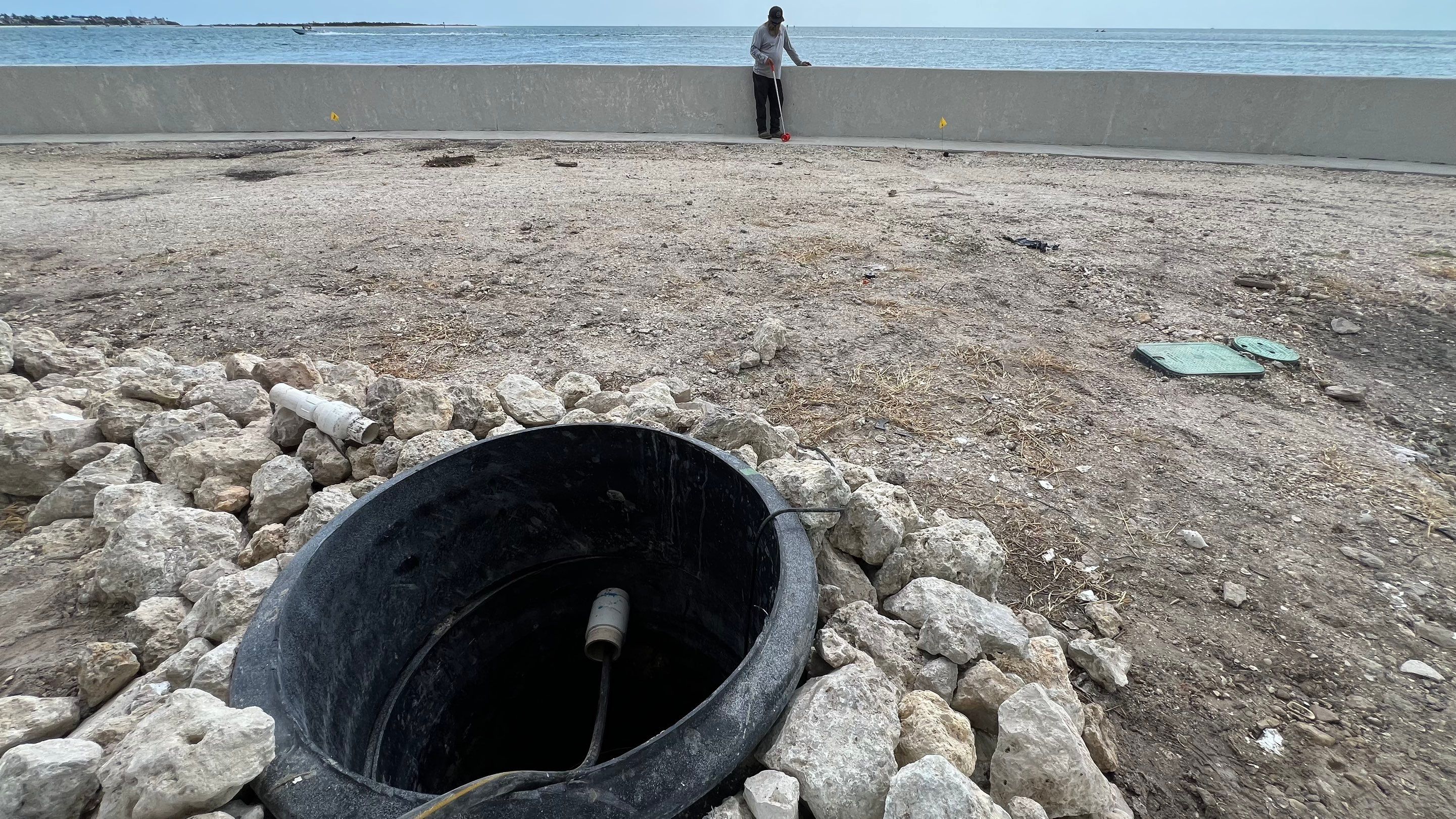 Isles of Capri Condo Parking Garage Drainage System Cleaning by APS Power & Water
