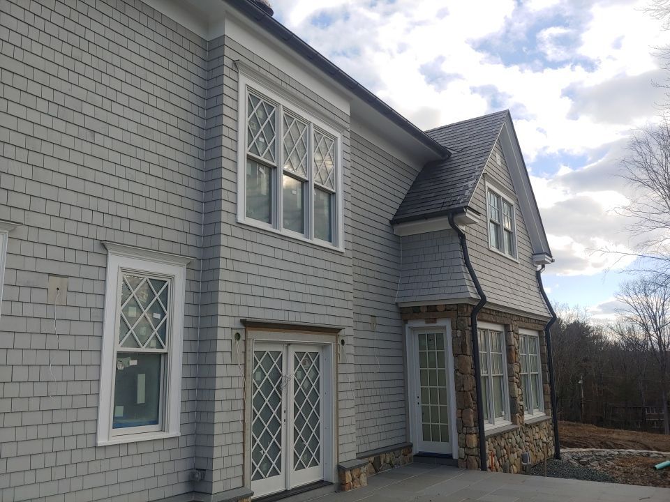 Gutter Installation using Half Round Aluminum Gutter in Natick, MA by Gutter Pro Enterprises