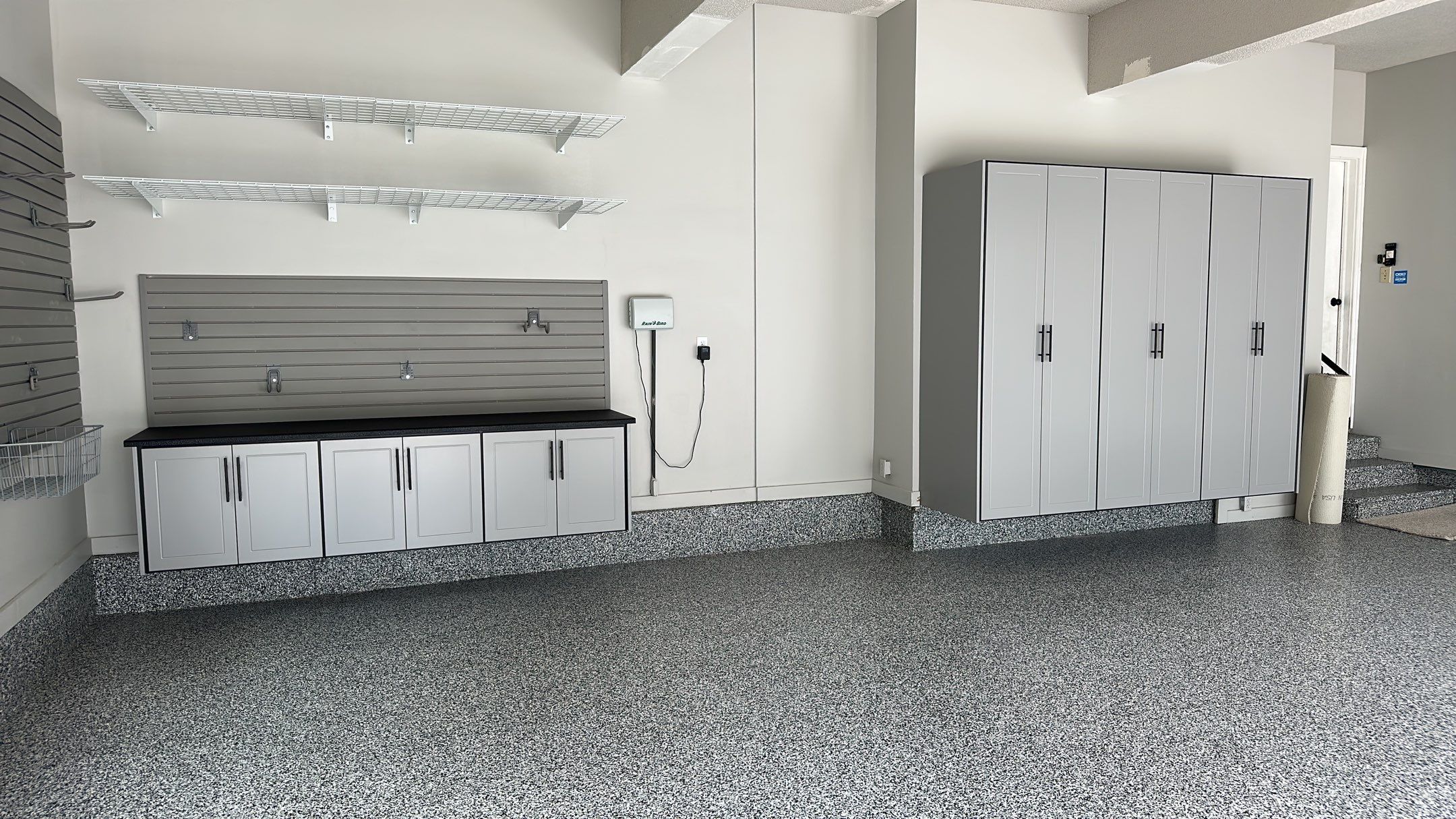 Julie H. upgraded her garage with our cabinets and wall storage options  by Banner Garage