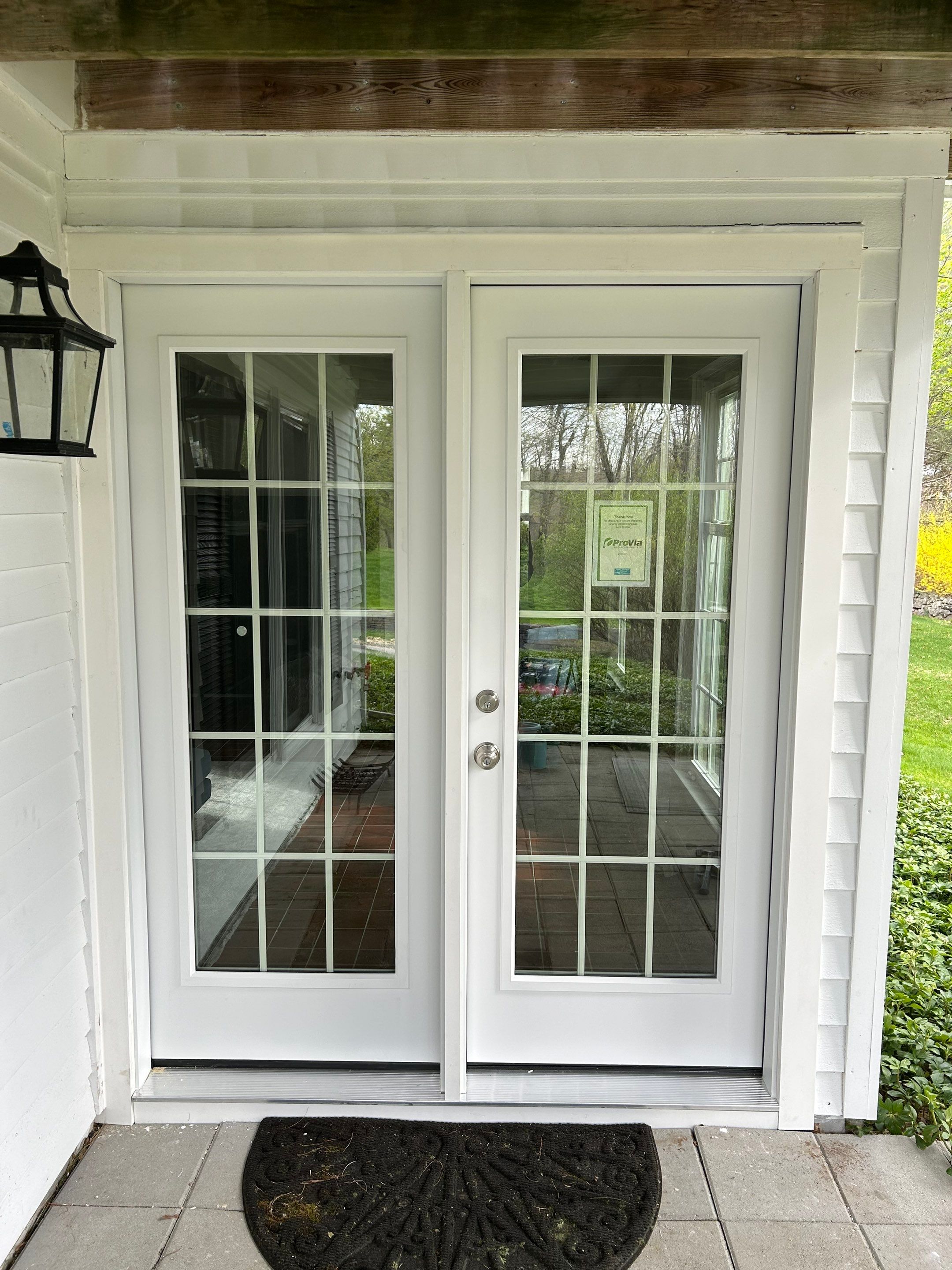 French Patio door  Replacement  by DiGiorgi Roofing and Siding Inc