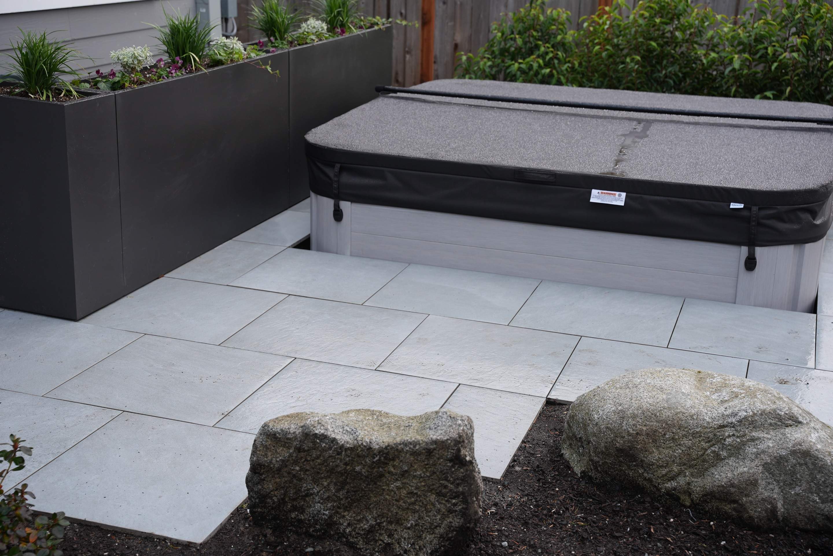 Hardscaping Back Patio Landscape Project  by Jireh Asphalt & Concrete Inc 