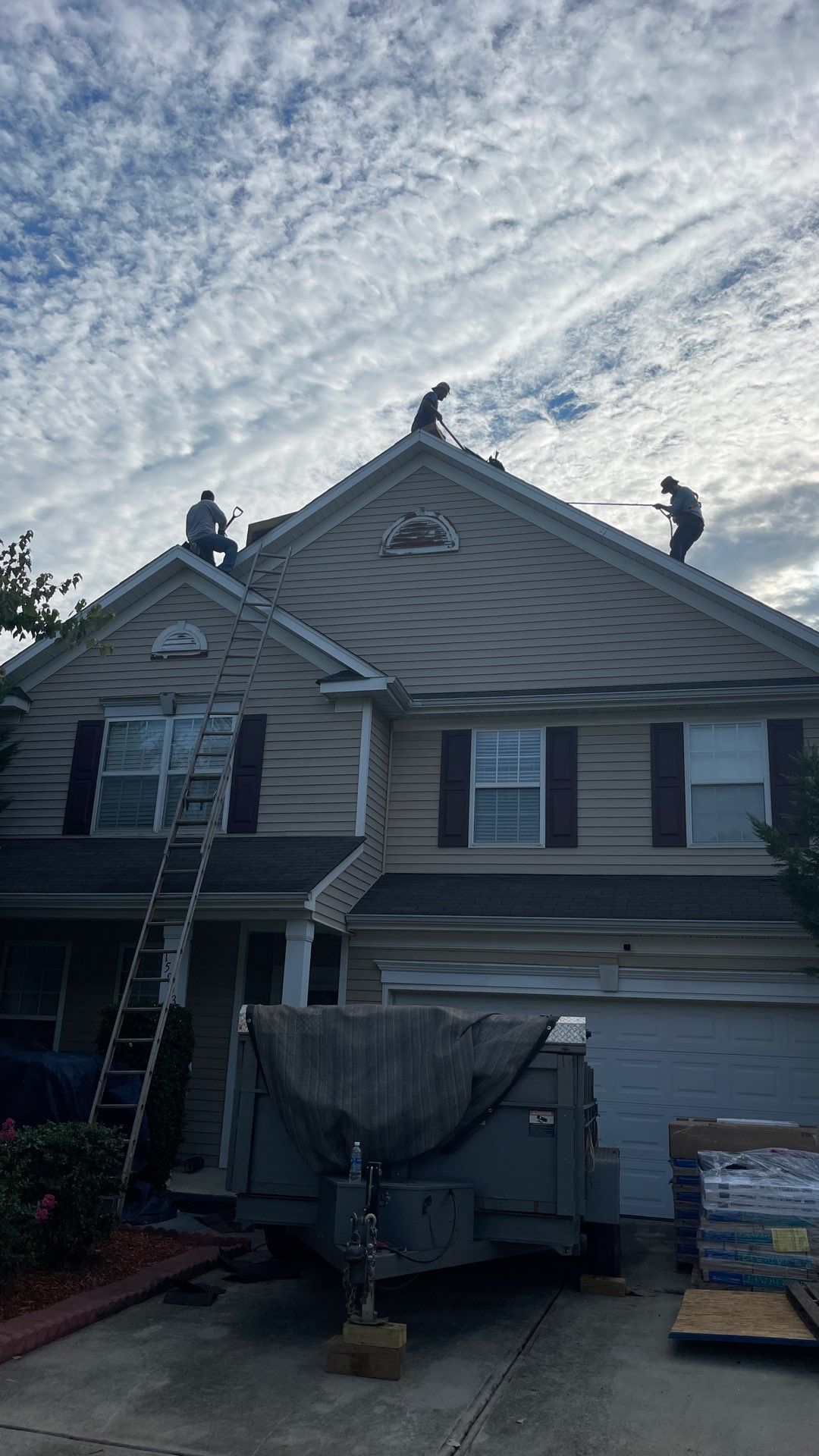 Roof and gutters replacement by hail and wind damage by Just Brilliant Restoration JBR