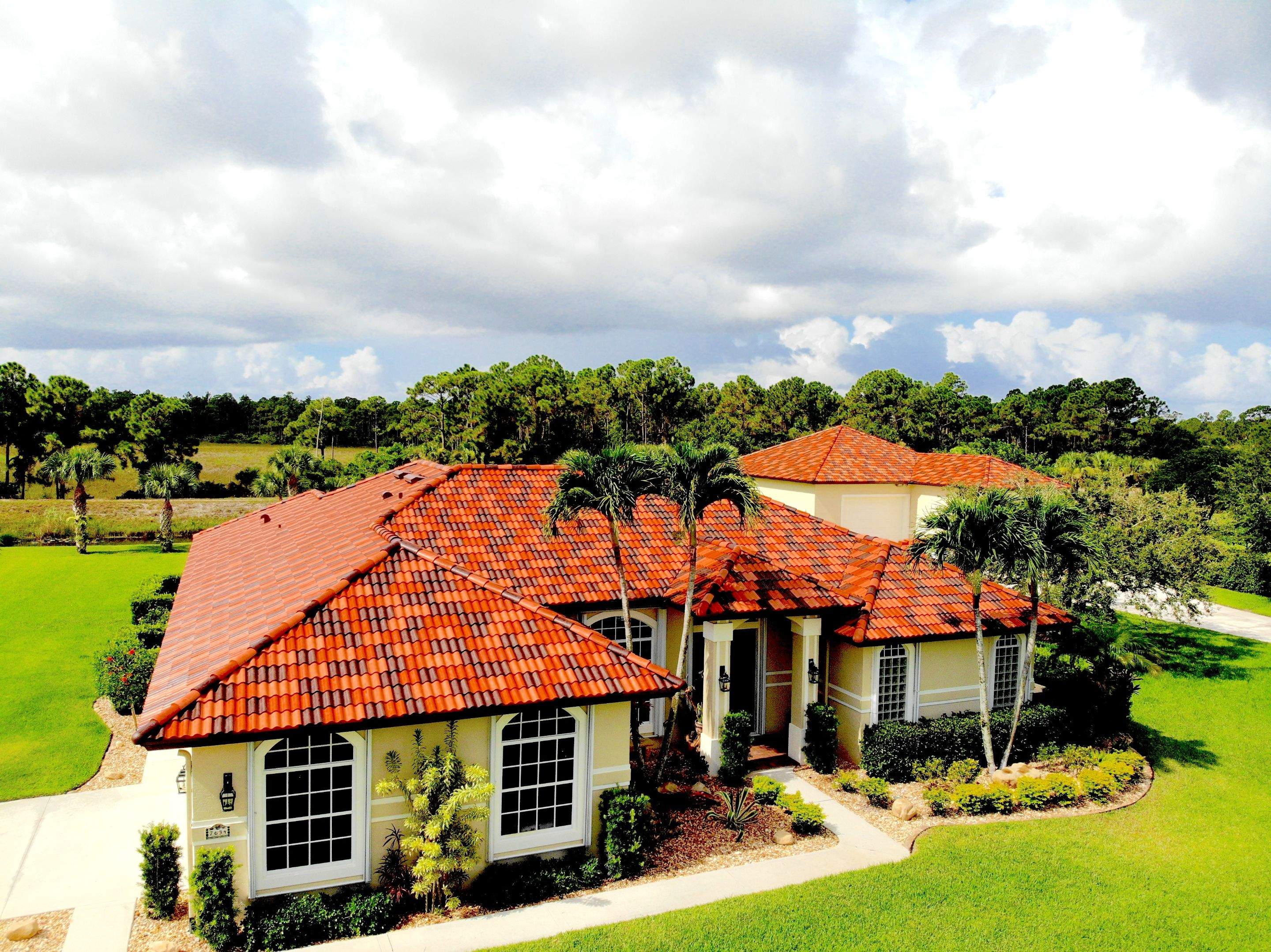 Residential Roofing Installation using Brava Spanish Tile in West Palm Beach by International Roofing