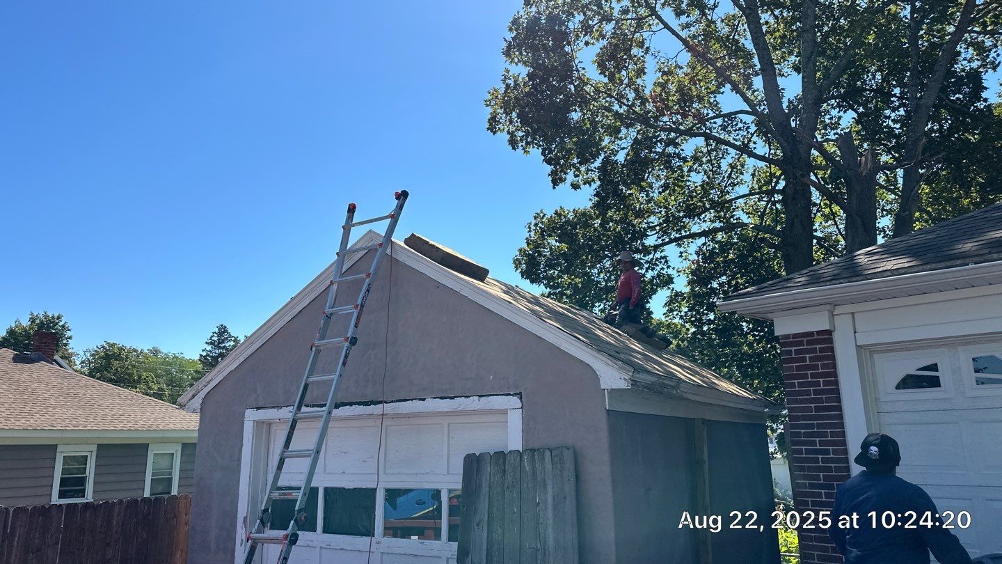 Garage Roof Replacement & Trim Repair by Mighty Dog Roofing of Greater Middlesex County