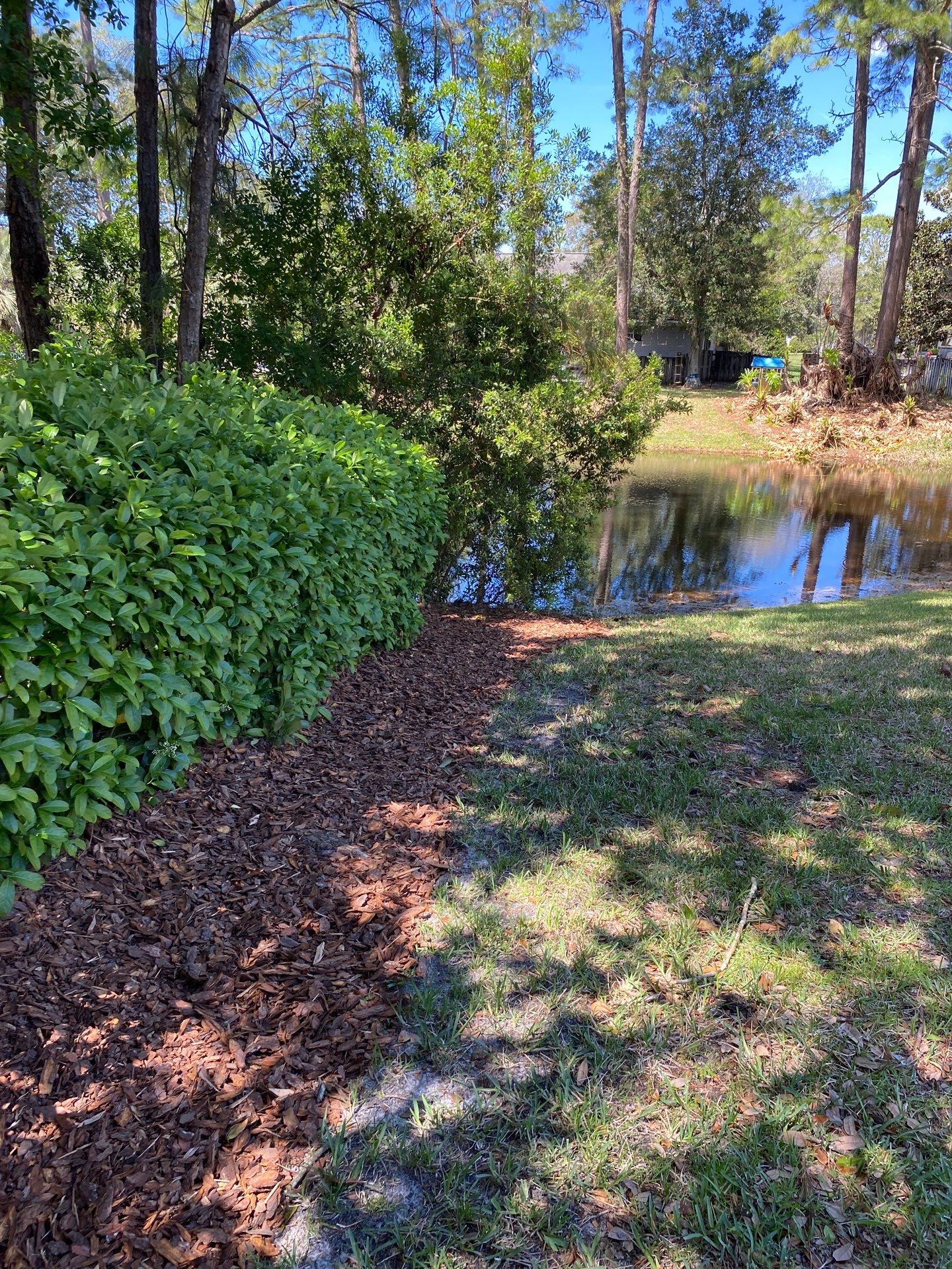Deerwood Resident | Pine Bark Install by ProGreen Services